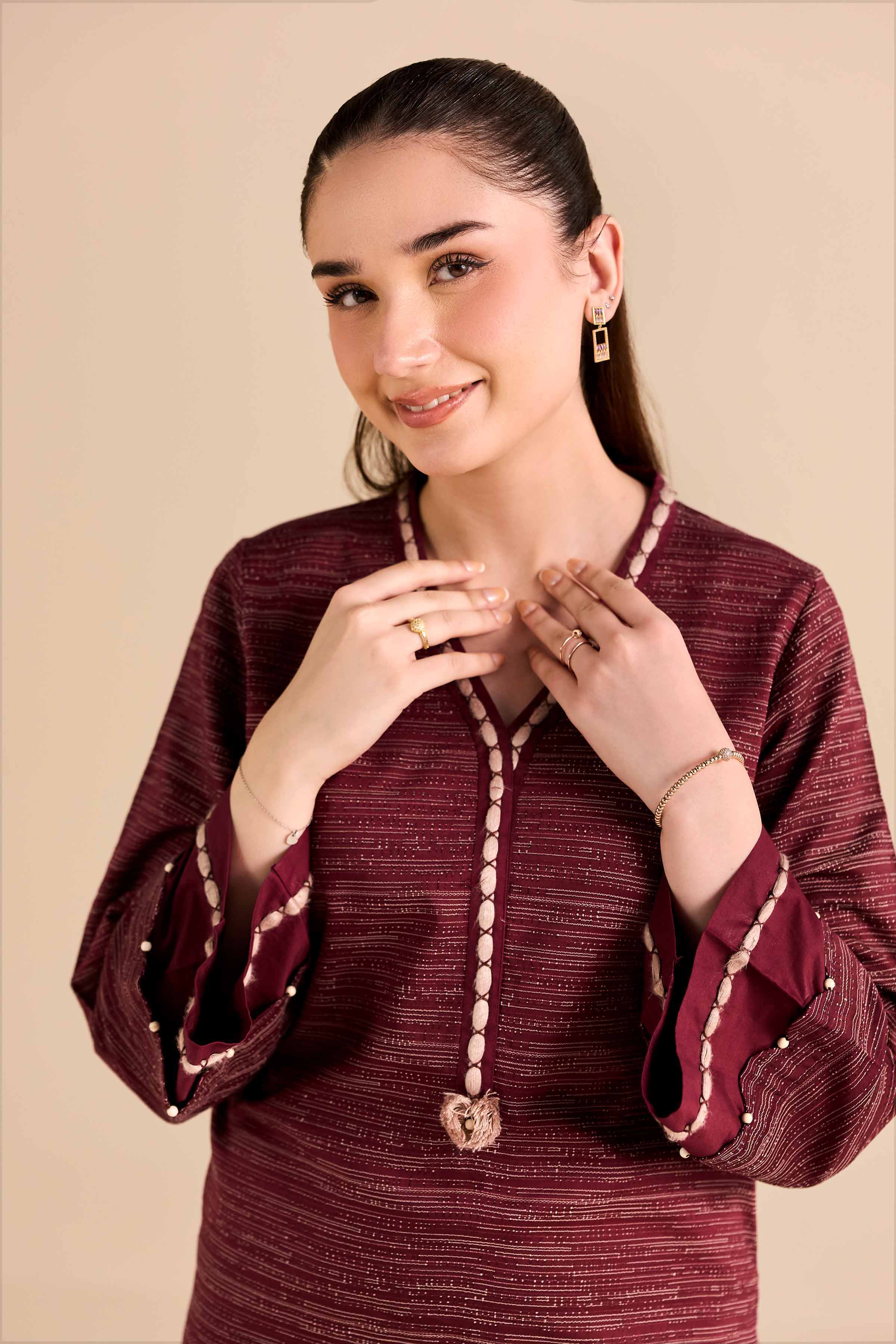 2 Piece - Embroidered Suit - PW25-514