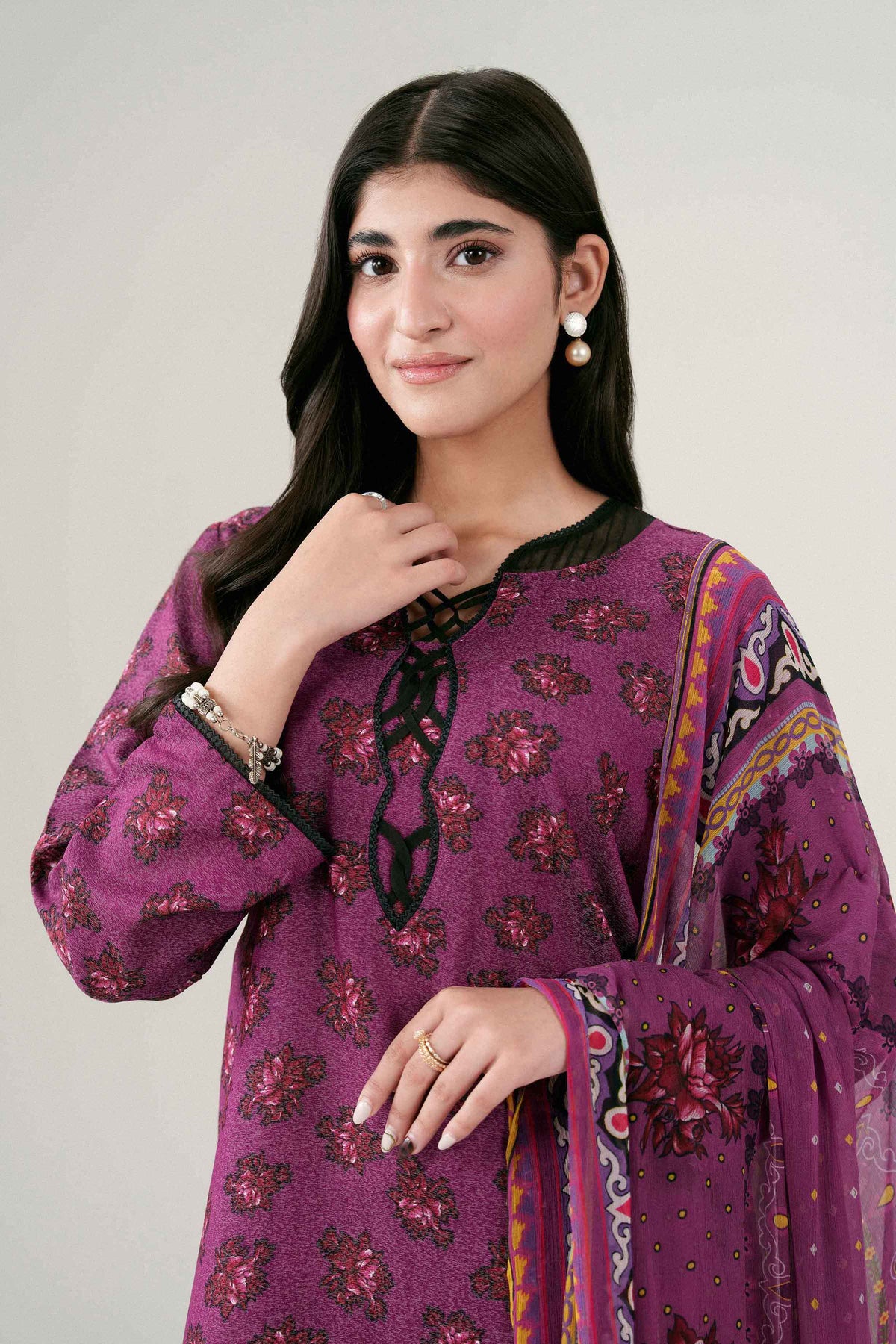 3 PIECE - PRINTED SUIT - PW25-518