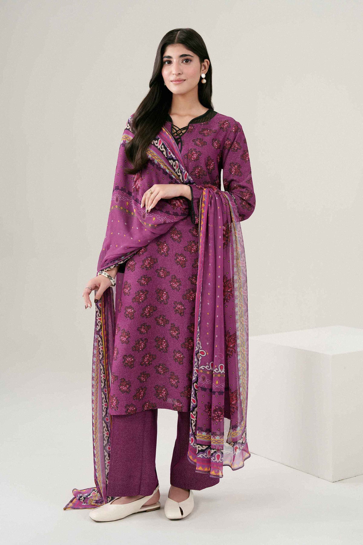 3 PIECE - PRINTED SUIT - PW25-518