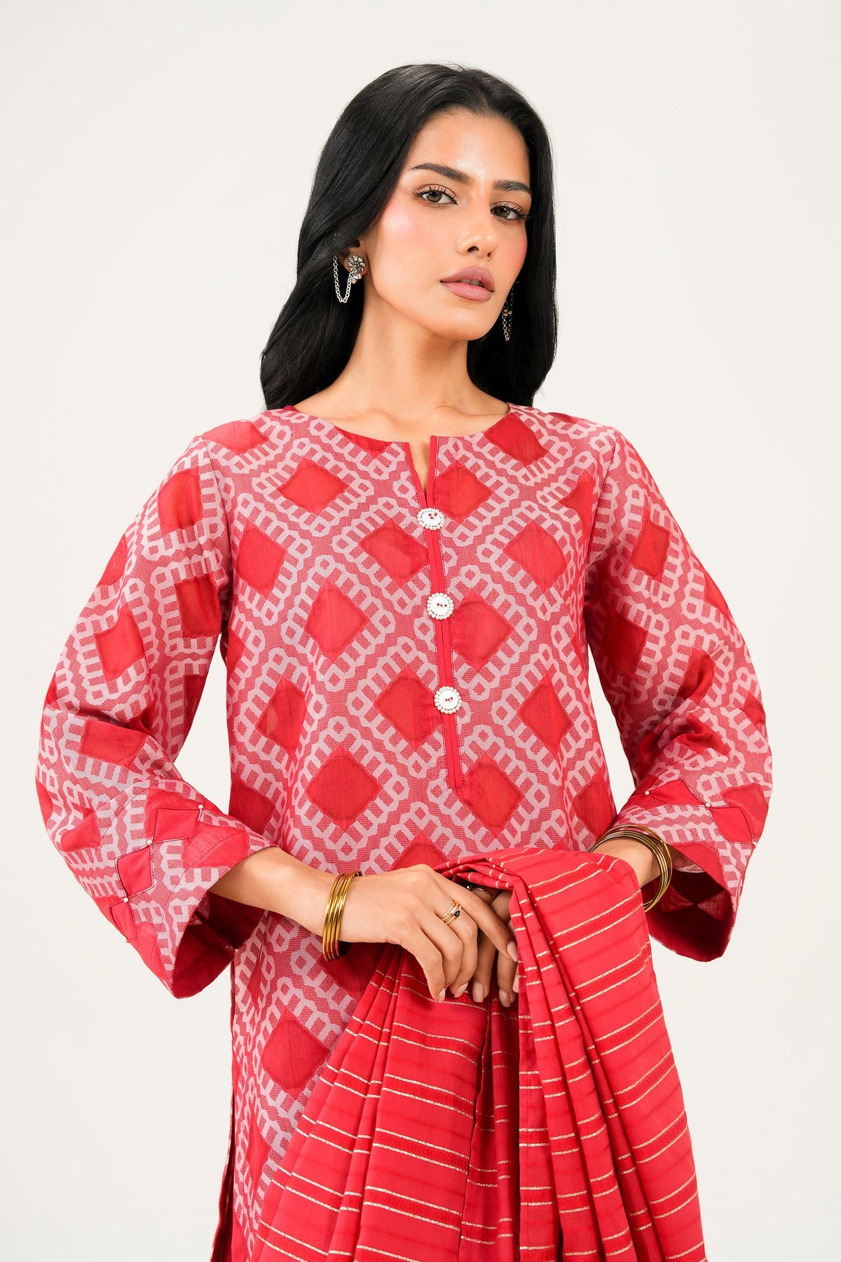 3 Piece - Printed Suit - PW25-523 for Women - Pret Collection | Nishat | Shop Online