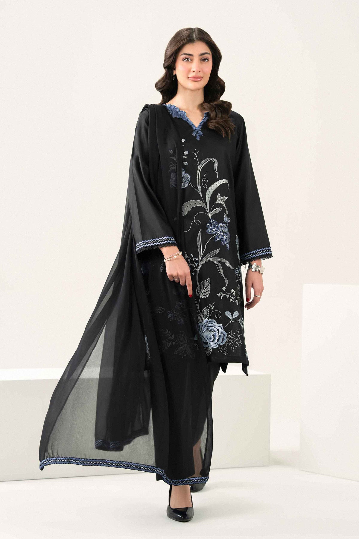 3 Piece - Embroidered Suit - PW25-528-for Women - Pret Collection | Nishat | Shop Online