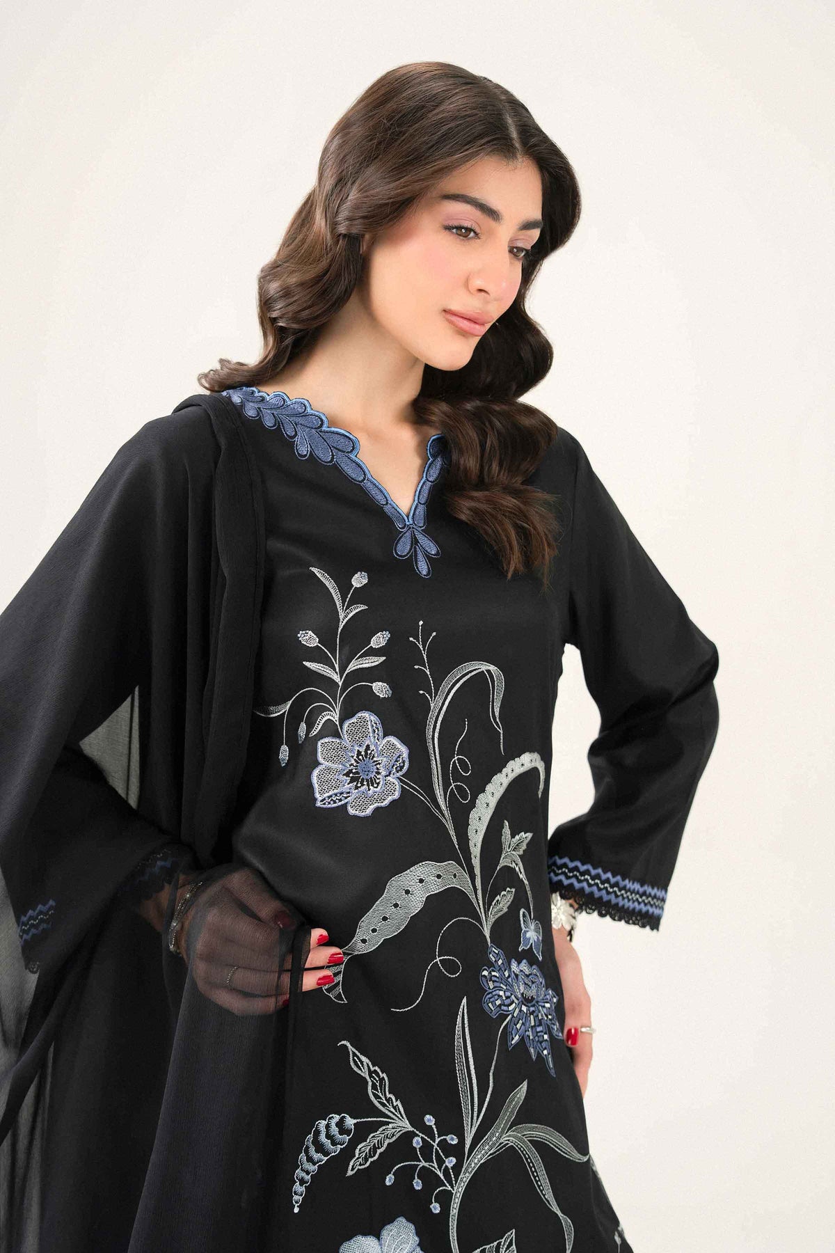 3 Piece - Embroidered Suit - PW25-528-for Women - Pret Collection | Nishat | Shop Online