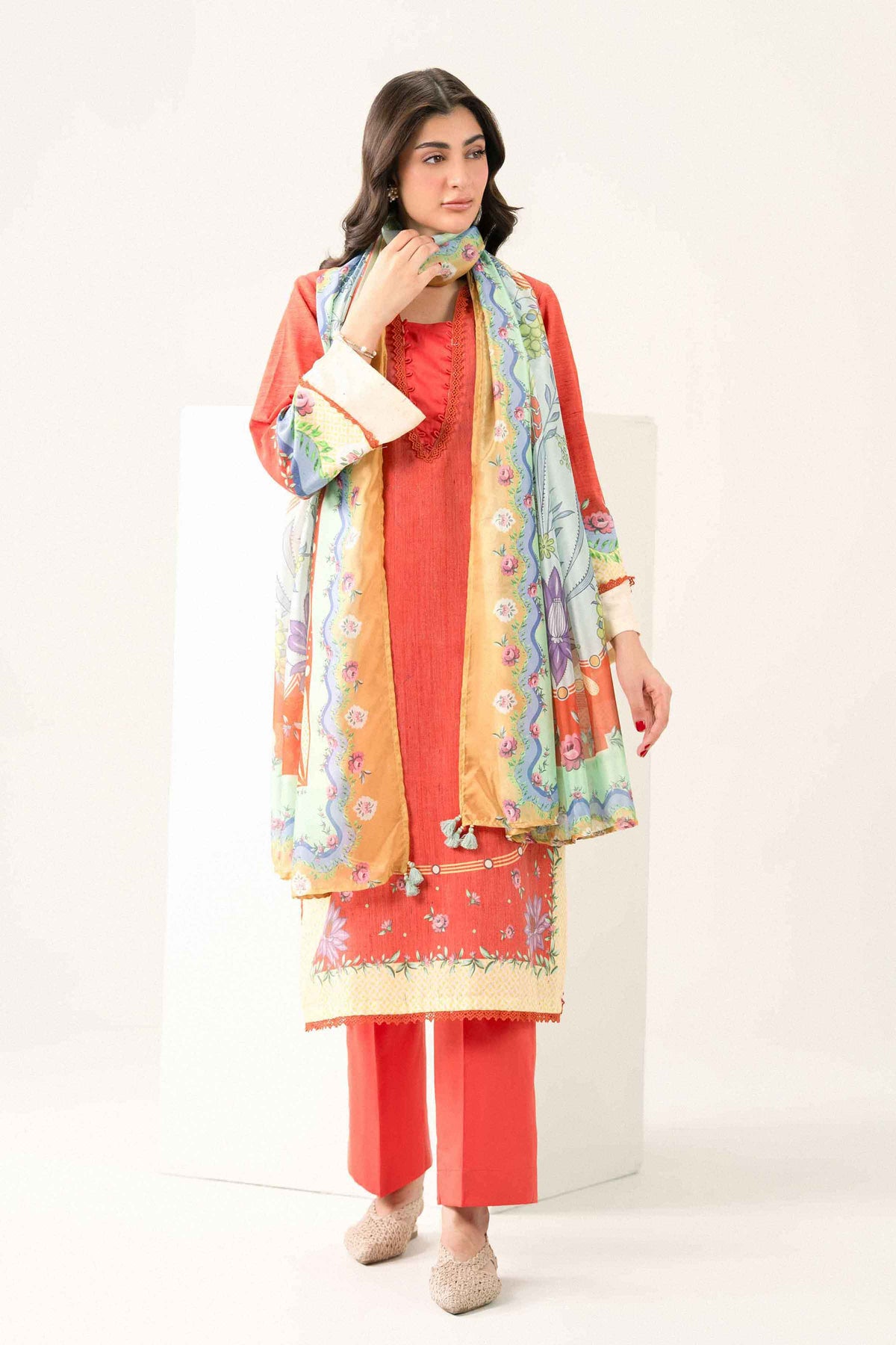3 Piece - Printed Suit - PW25-535 for Women - Pret Collection | Nishat | Shop Online
