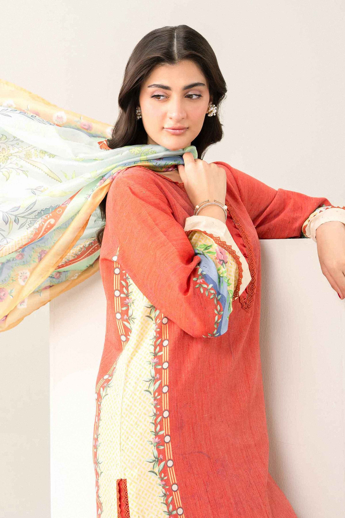 3 Piece - Printed Suit - PW25-535 for Women - Pret Collection | Nishat | Shop Online