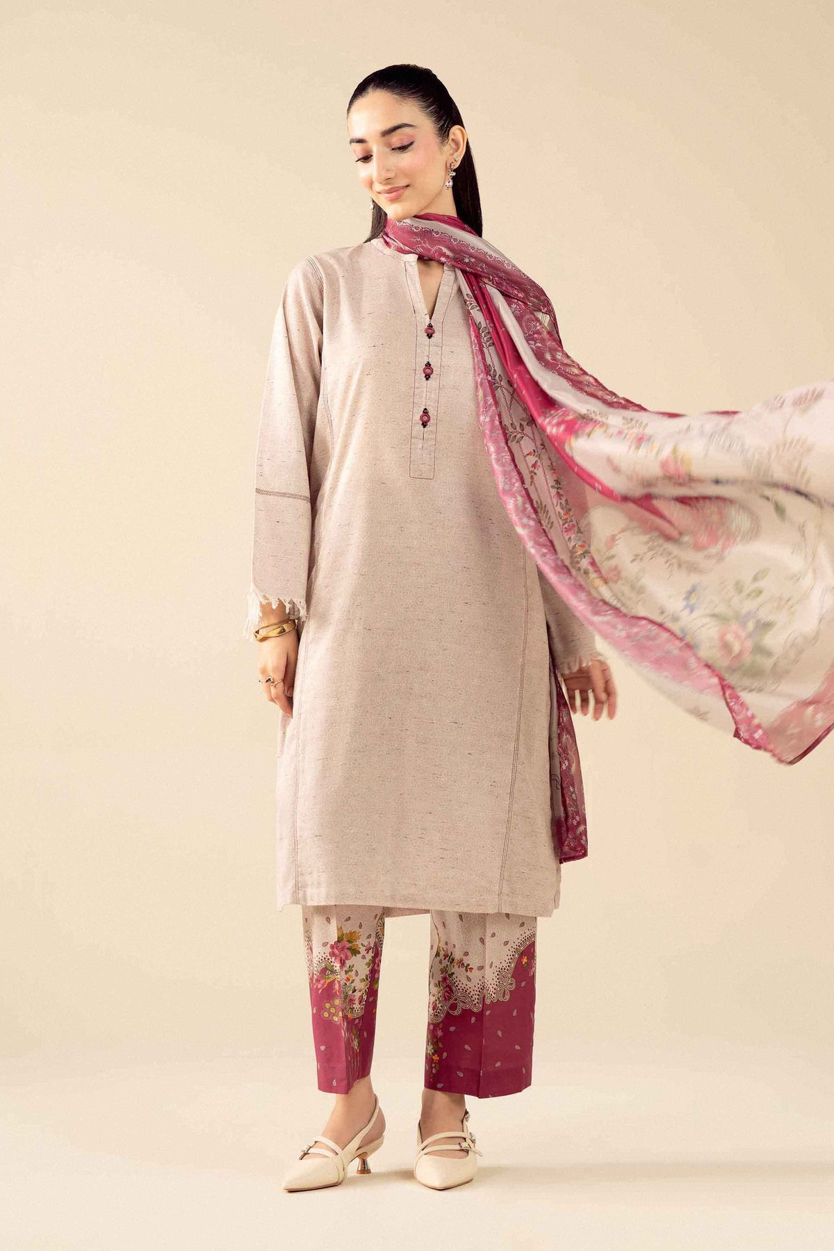 3 Piece - Printed Suit - PW25-536 for Women - Pret Collection | Nishat | Shop Online