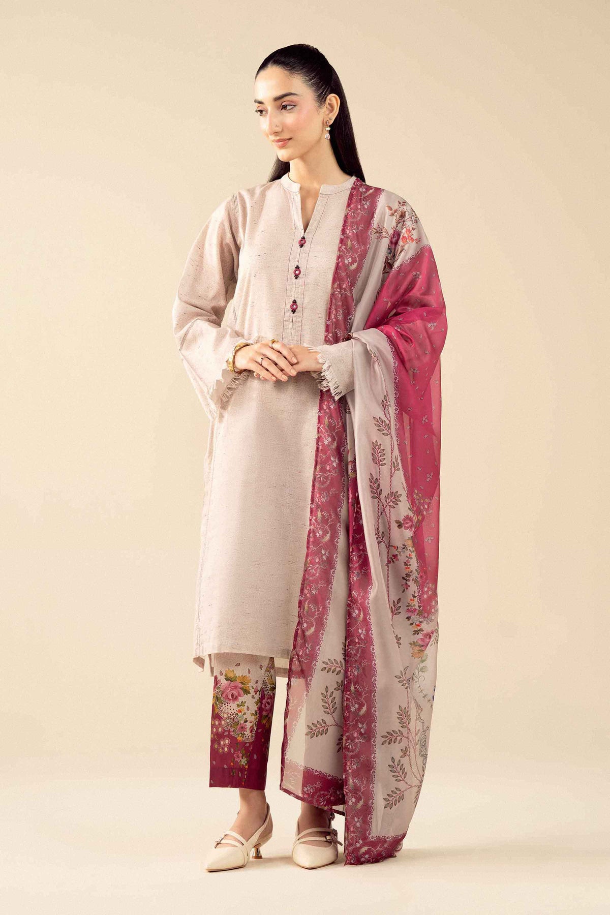 3 Piece - Printed Suit - PW25-536 for Women - Pret Collection | Nishat | Shop Online