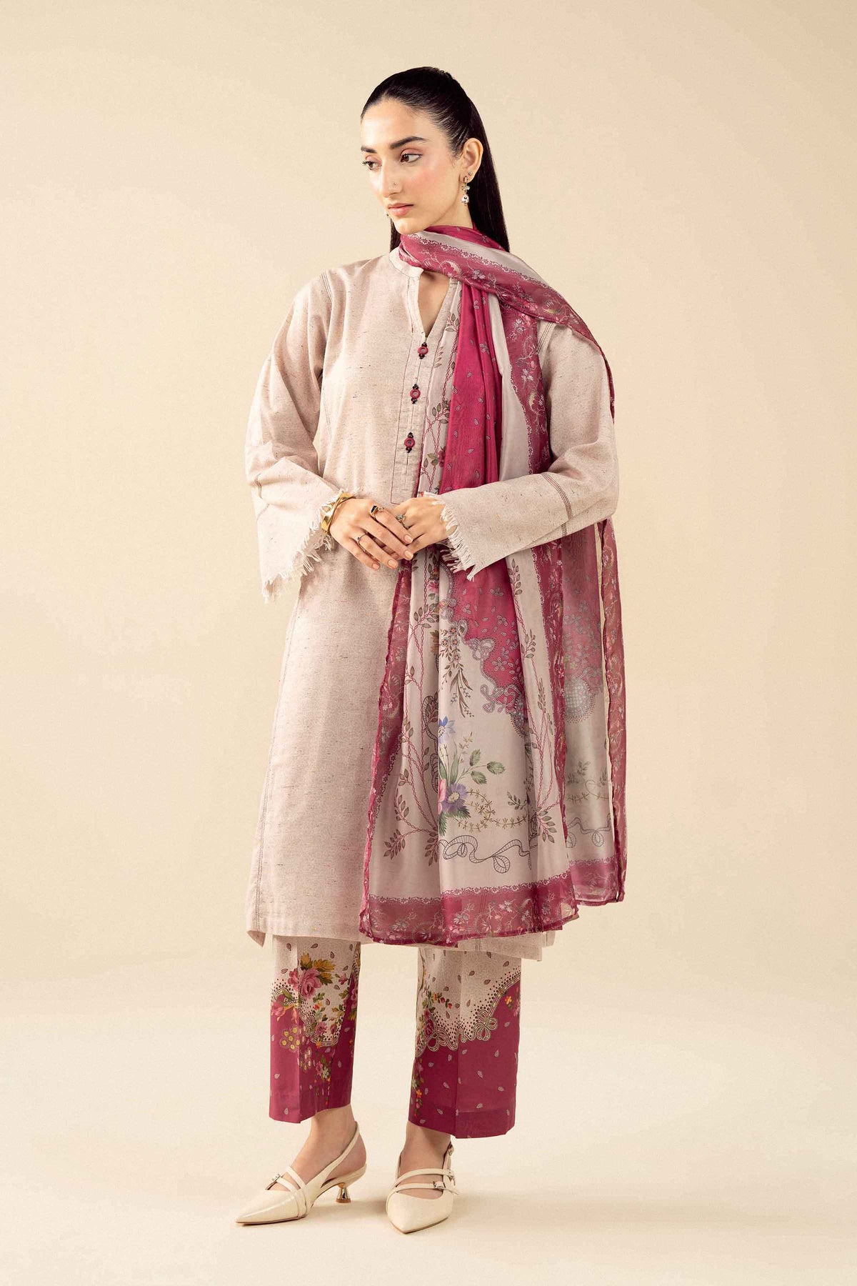 3 Piece - Printed Suit - PW25-536 for Women - Pret Collection | Nishat | Shop Online
