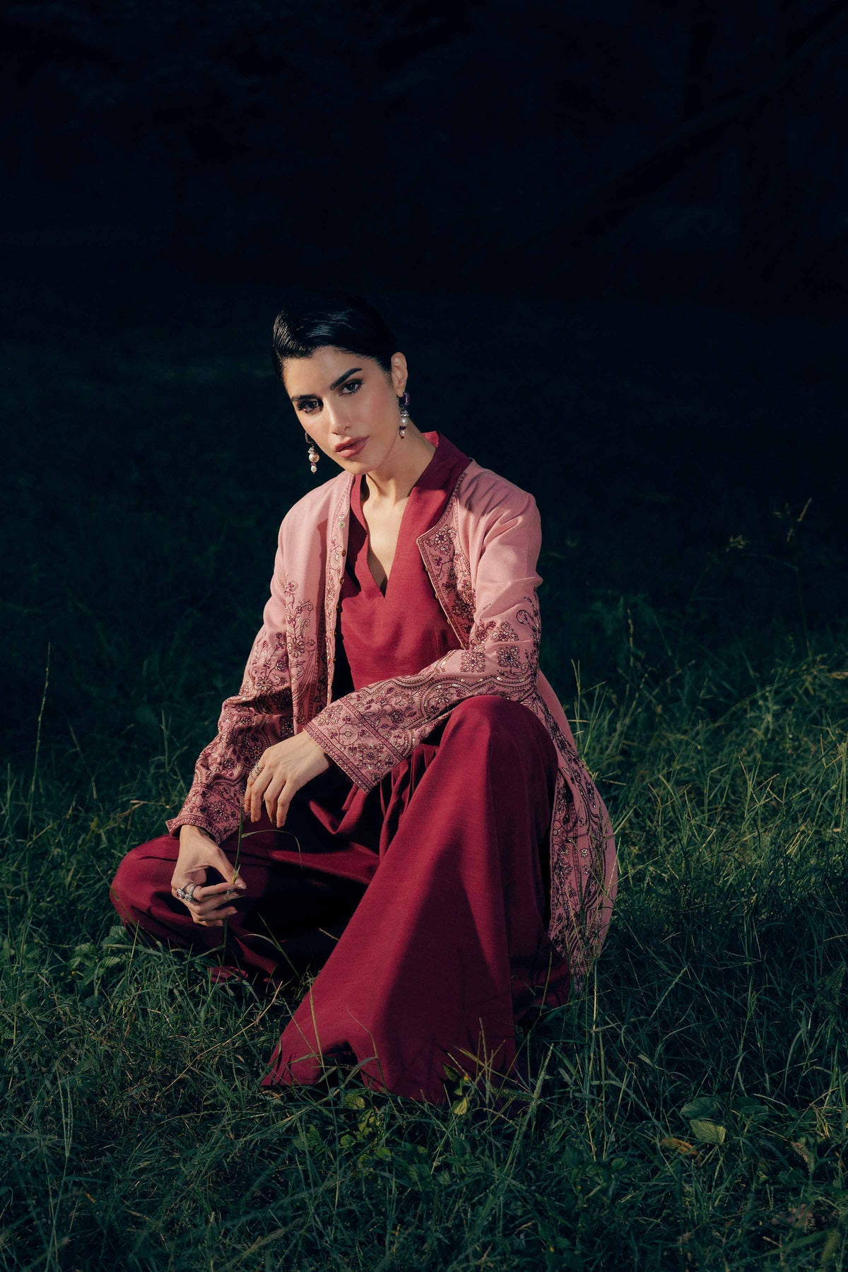 Embroidered Jacket - PW25-544 for Women - Pret Collection | Nishat | Shop Online
