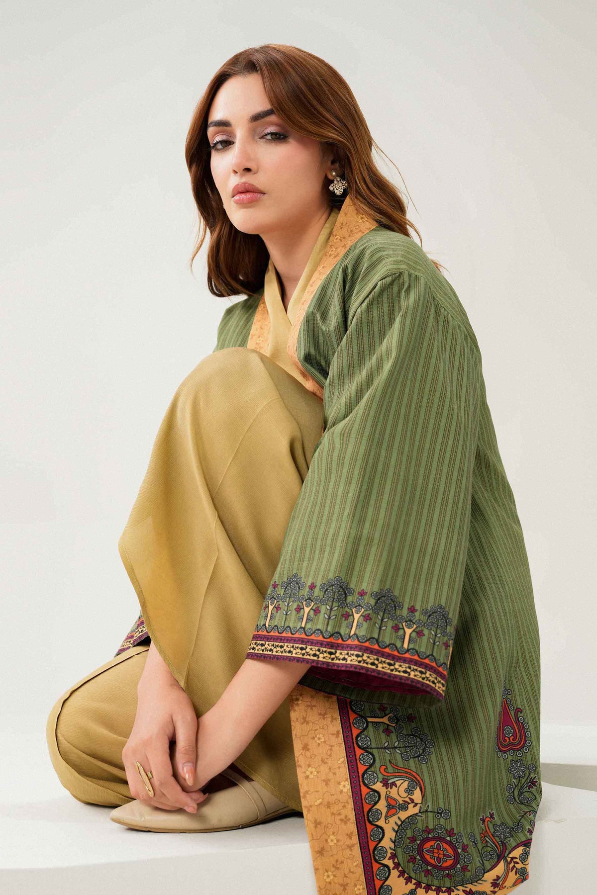 Printed Jacket - PW25-552 for Women - Pret Collection | Nishat | Shop Online