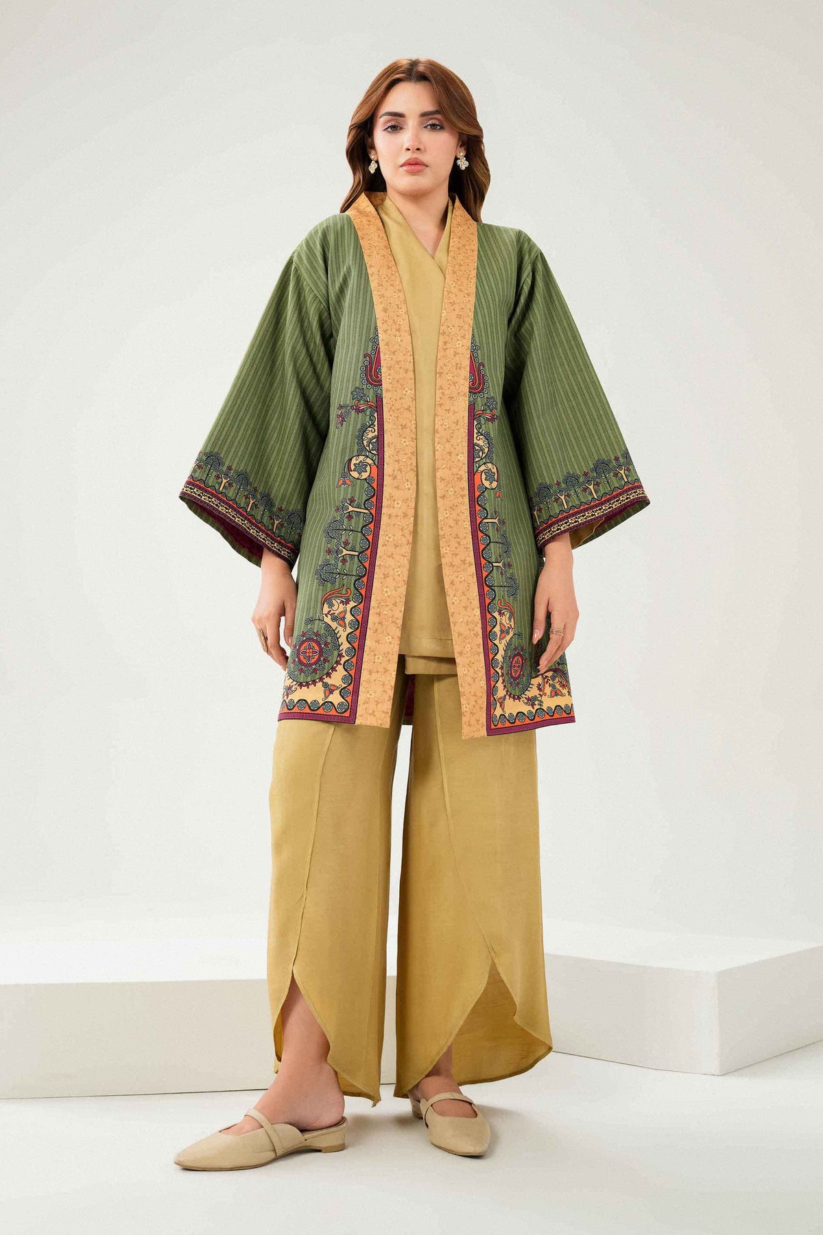 Printed Jacket - PW25-552 for Women - Pret Collection | Nishat | Shop Online