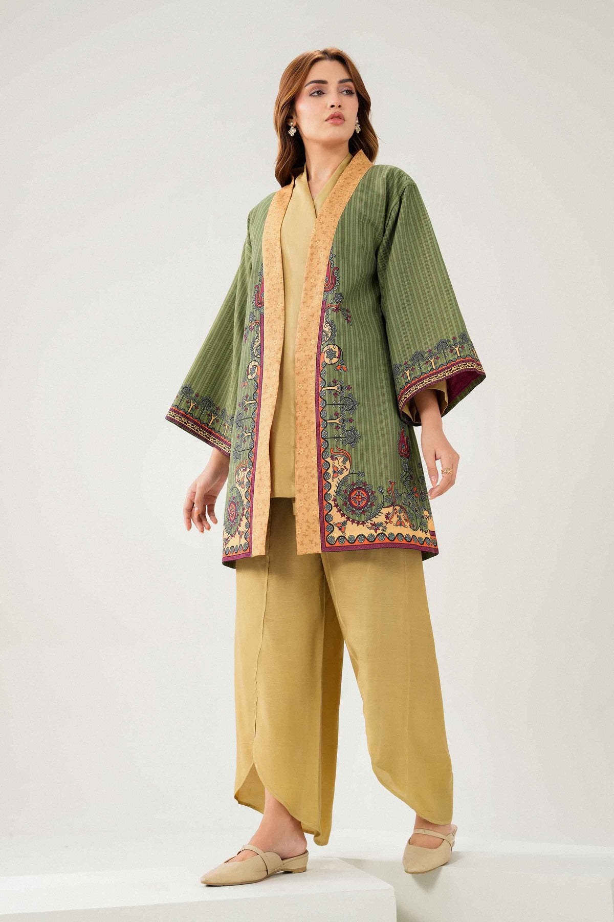 Printed Jacket - PW25-552 for Women - Pret Collection | Nishat | Shop Online