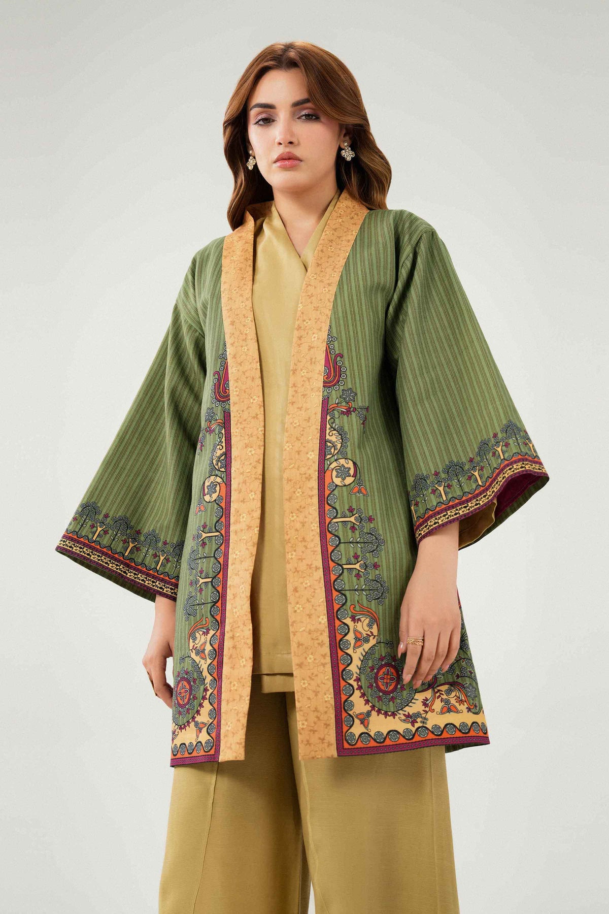 Printed Jacket - PW25-552 for Women - Pret Collection | Nishat | Shop Online