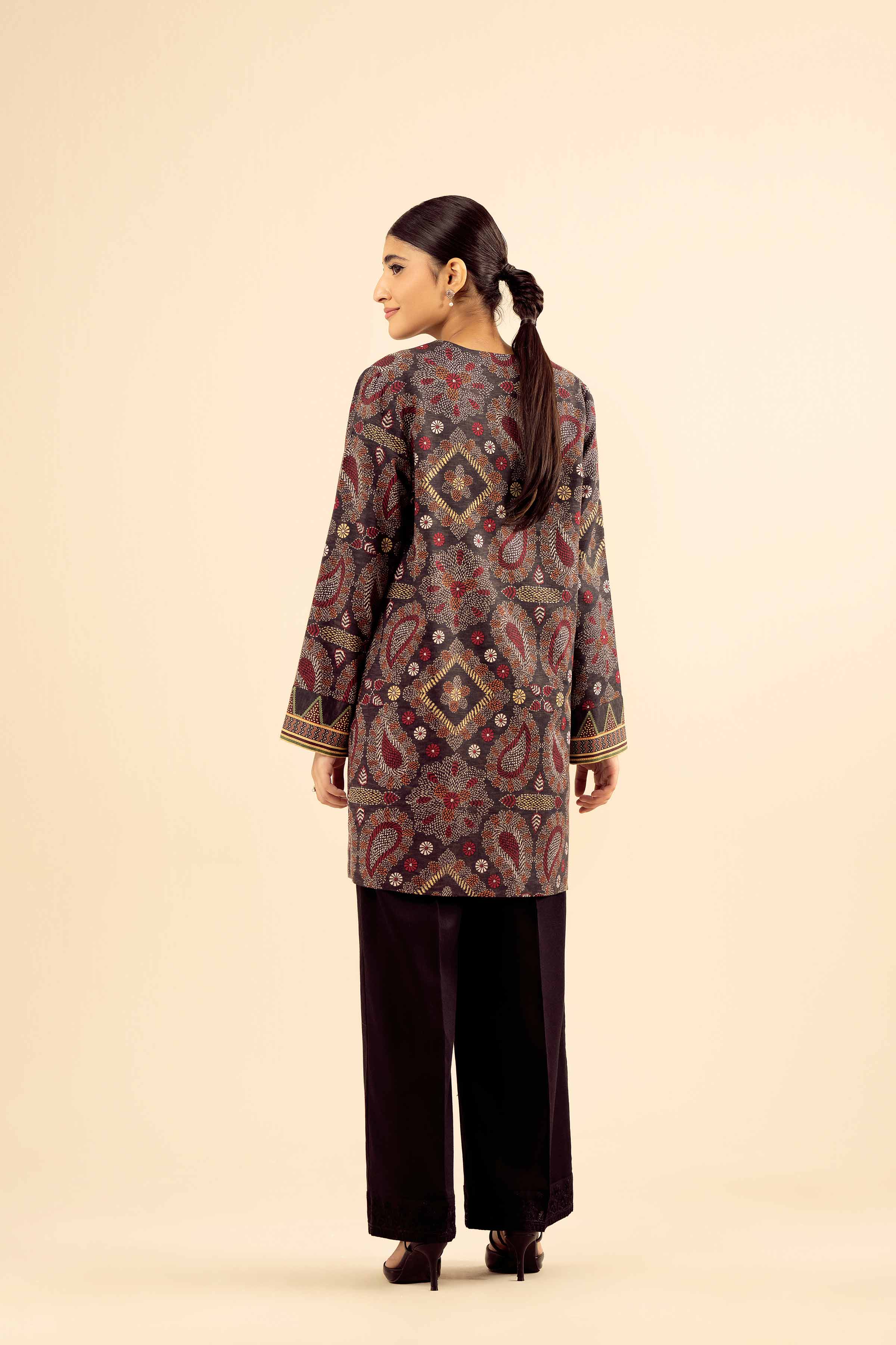 Printed Jacket - PW25-559 for Women - Pret Collection | Nishat | Shop Online