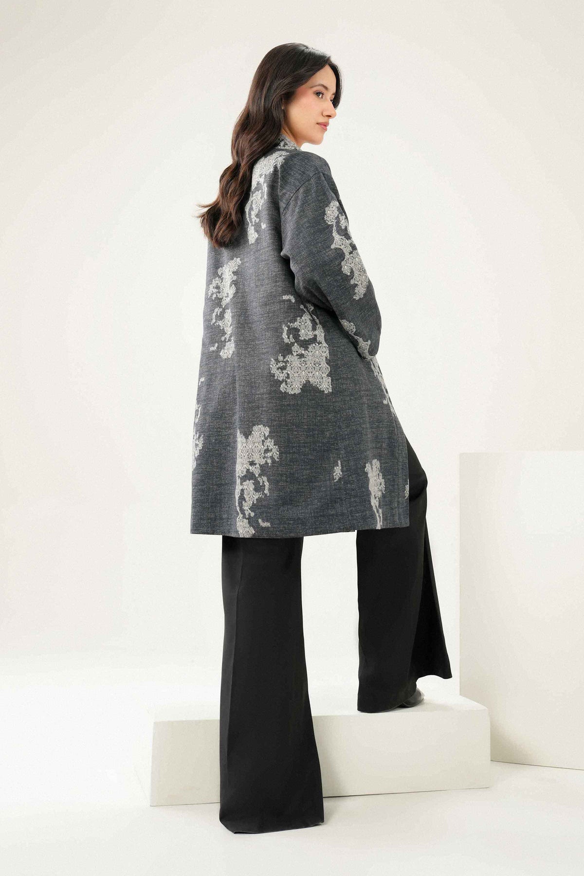 Printed Jacket - PW25-561 for Women - Pret Collection | Nishat | Shop Online