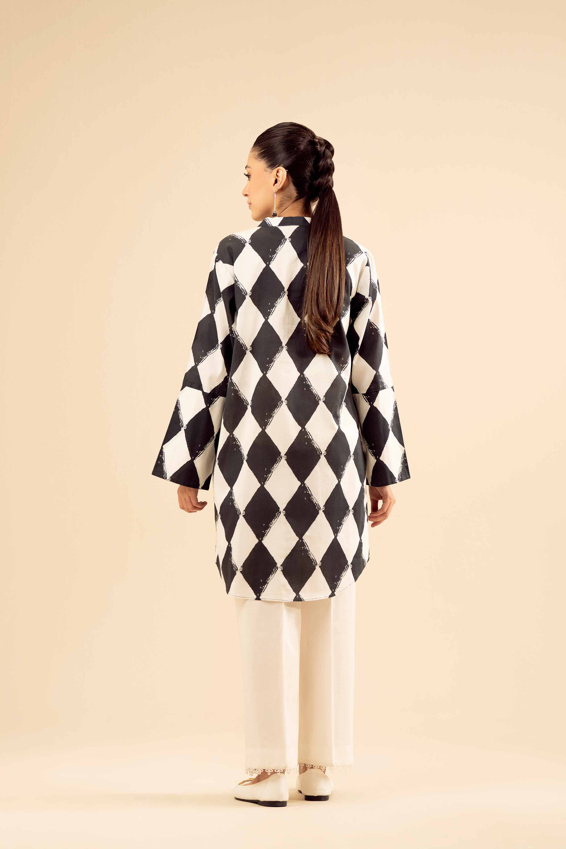 Printed Embroidered Shirt - PW25-562 for Women - Pret Collection | Nishat | Shop Online