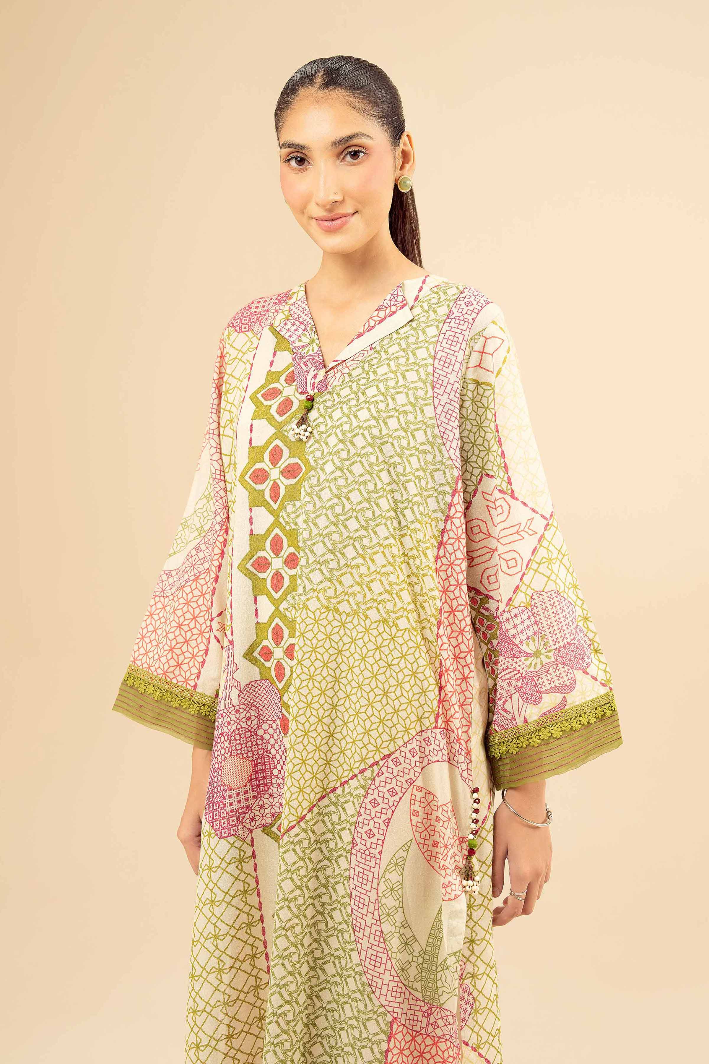 Printed Shirt - PW25-566 for Women - Pret Collection | Nishat | Shop Online