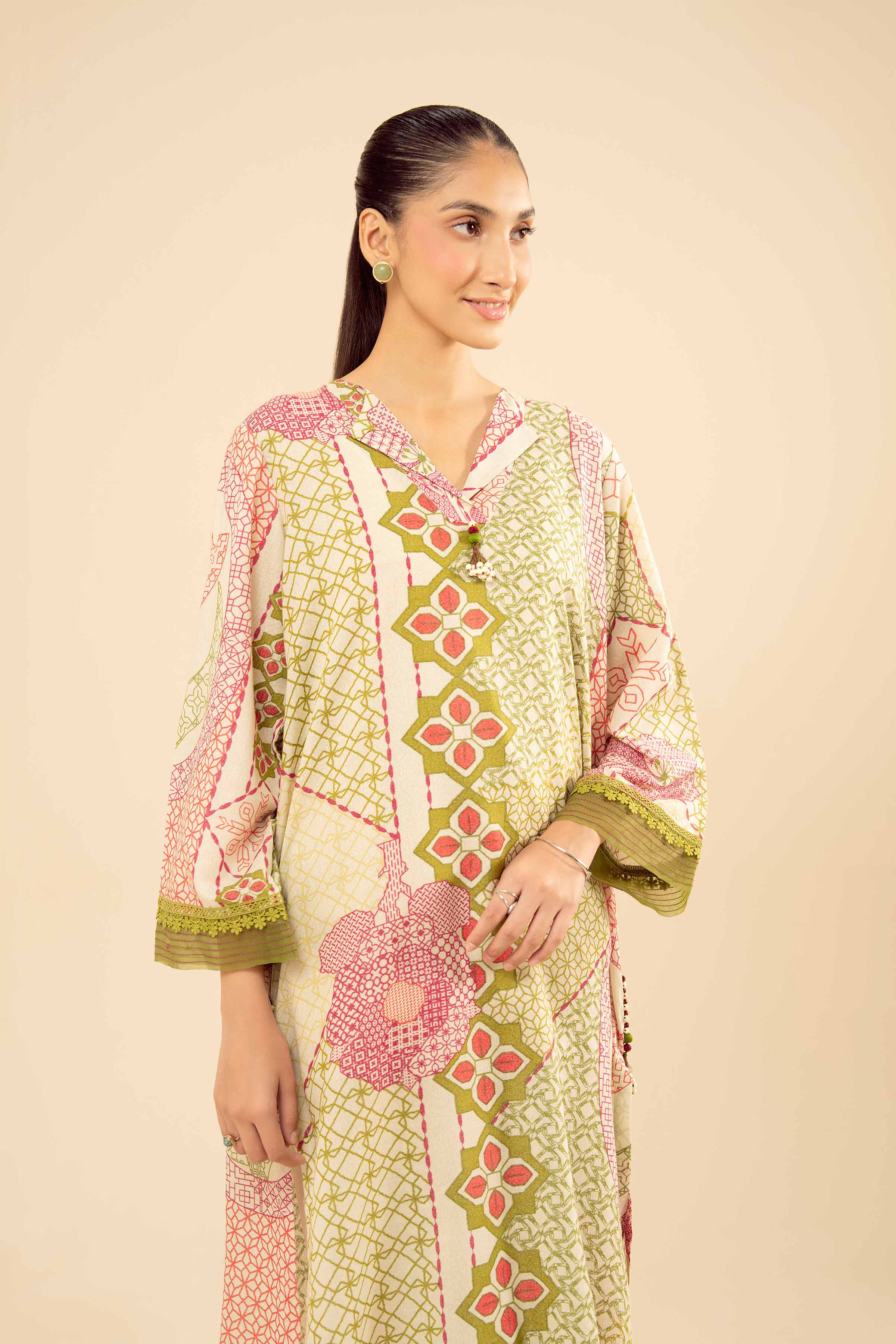 Printed Shirt - PW25-566 for Women - Pret Collection | Nishat | Shop Online