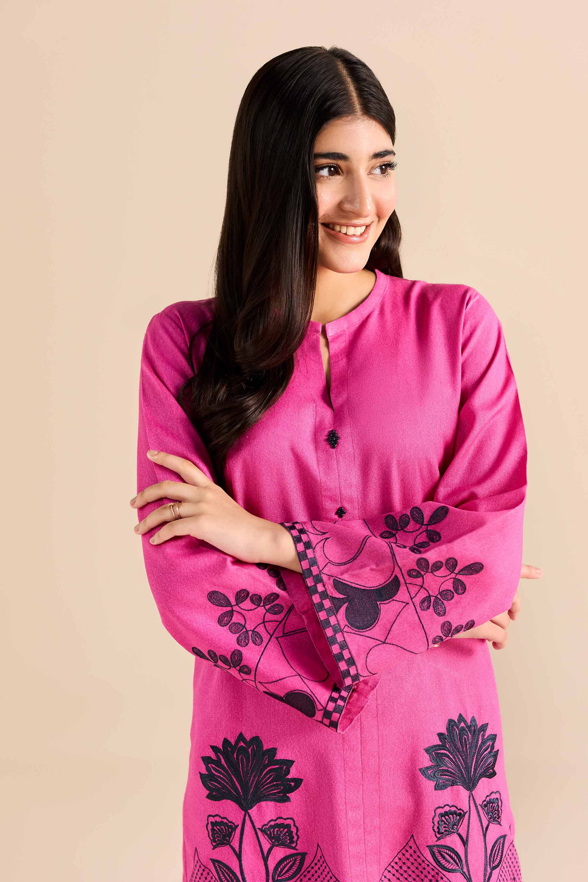 Embroidered Shirt - PW25-568 for Women - Pret Collection | Nishat | Shop Online