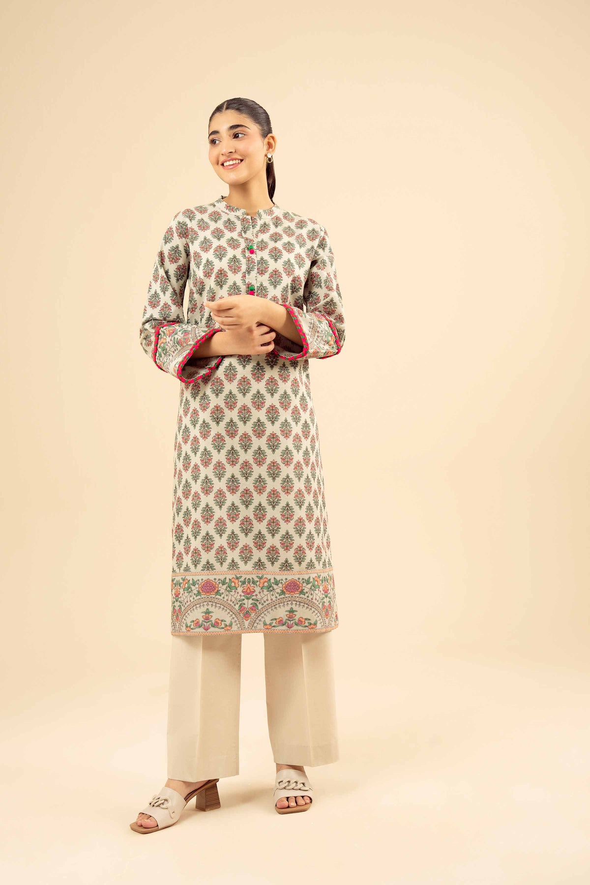 Printed Shirt - PW25-573 for Women - Pret Collection | Nishat | Shop Online