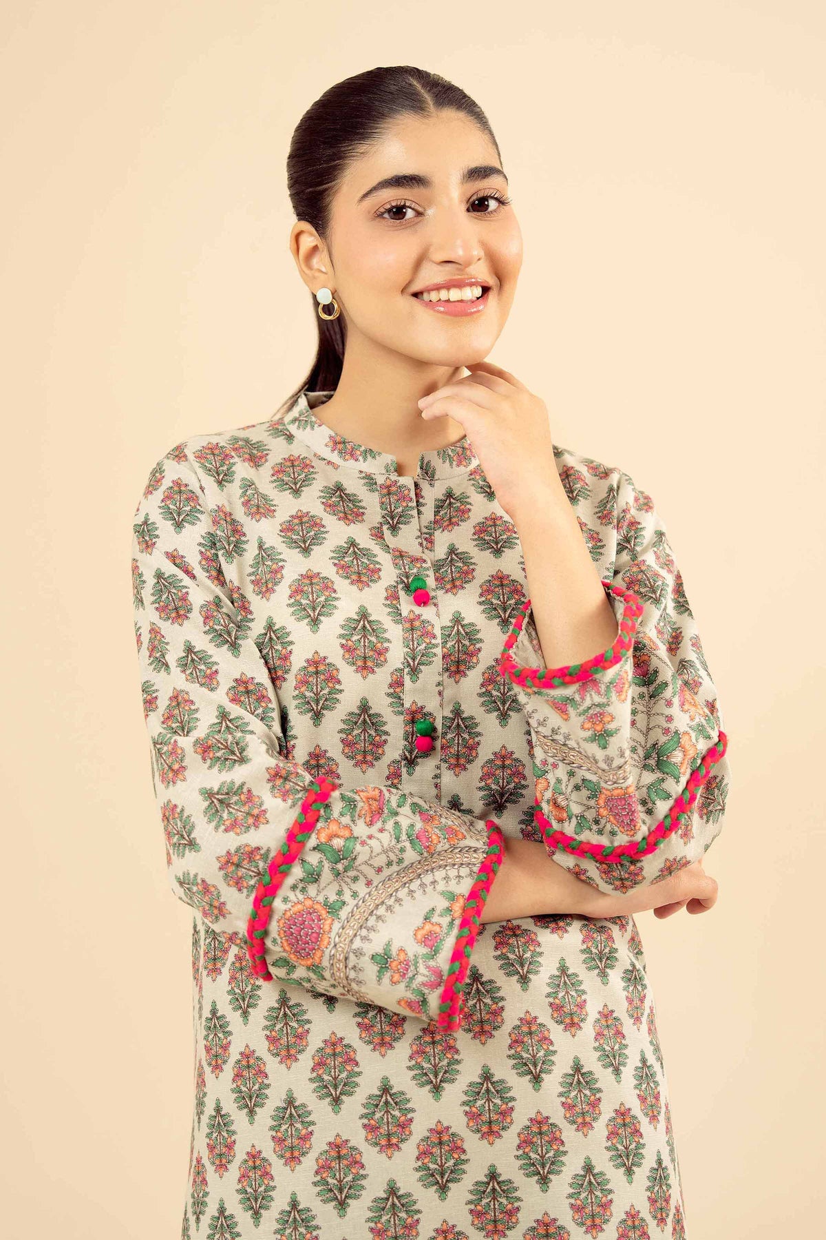 Printed Shirt - PW25-573 for Women - Pret Collection | Nishat | Shop Online