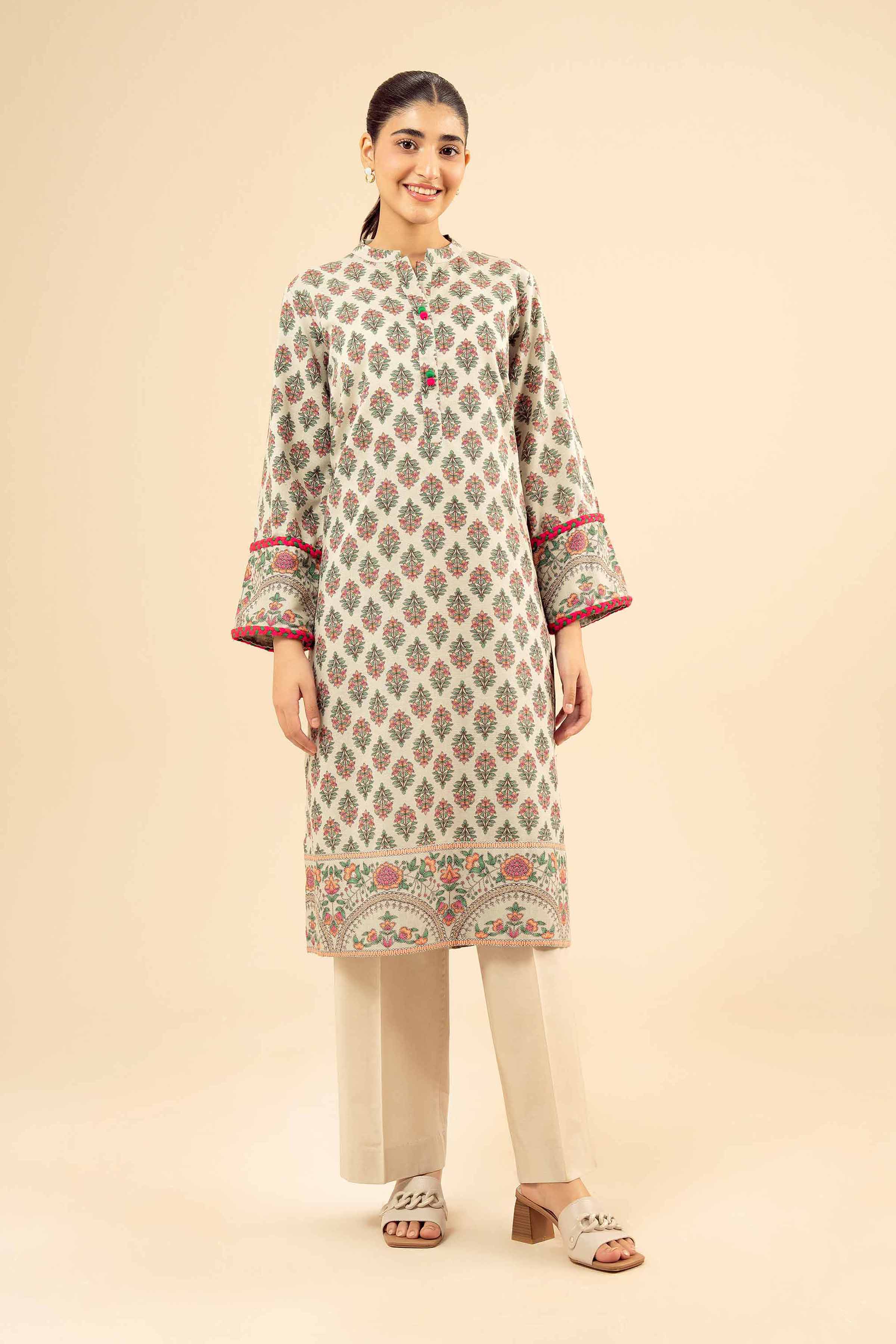 Printed Shirt - PW25-573 for Women - Pret Collection | Nishat | Shop Online