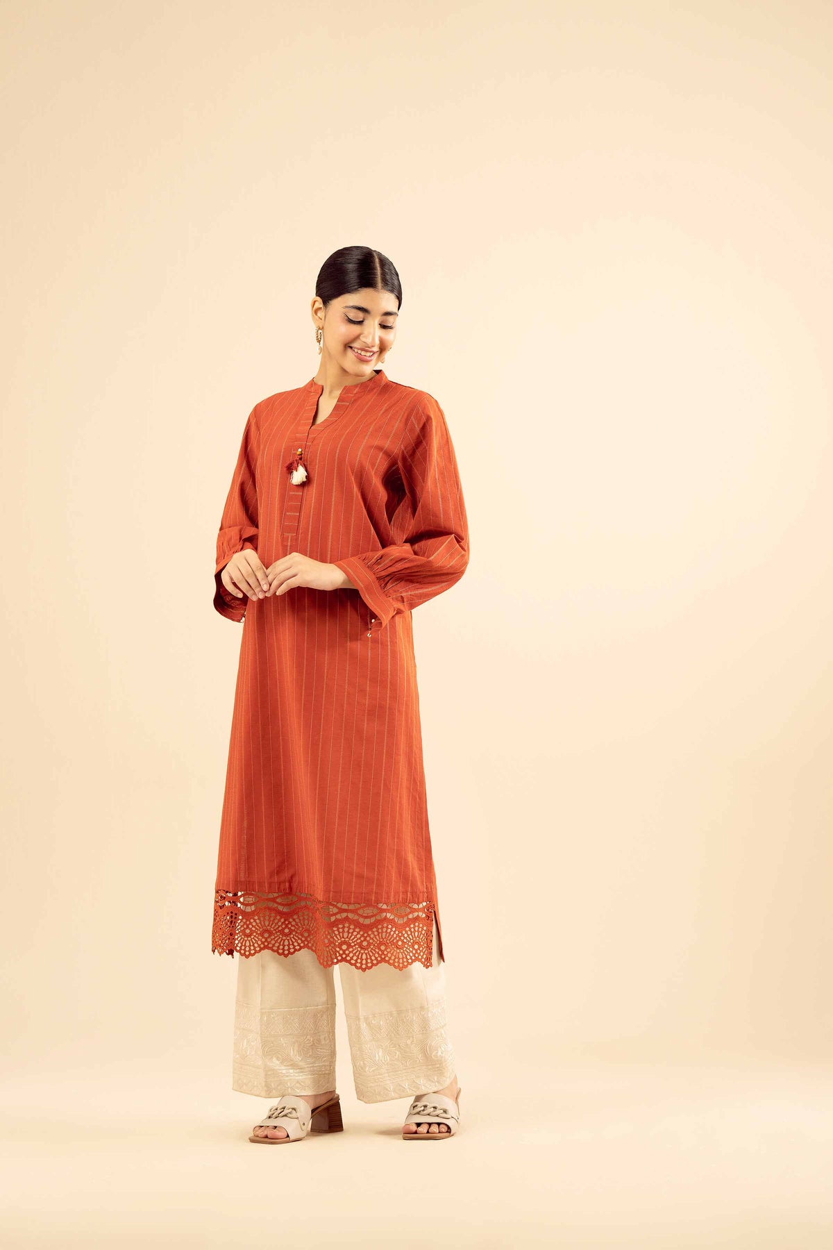 Basic Shirt - PW25-585 for Women - Pret Collection | Nishat | Shop Online