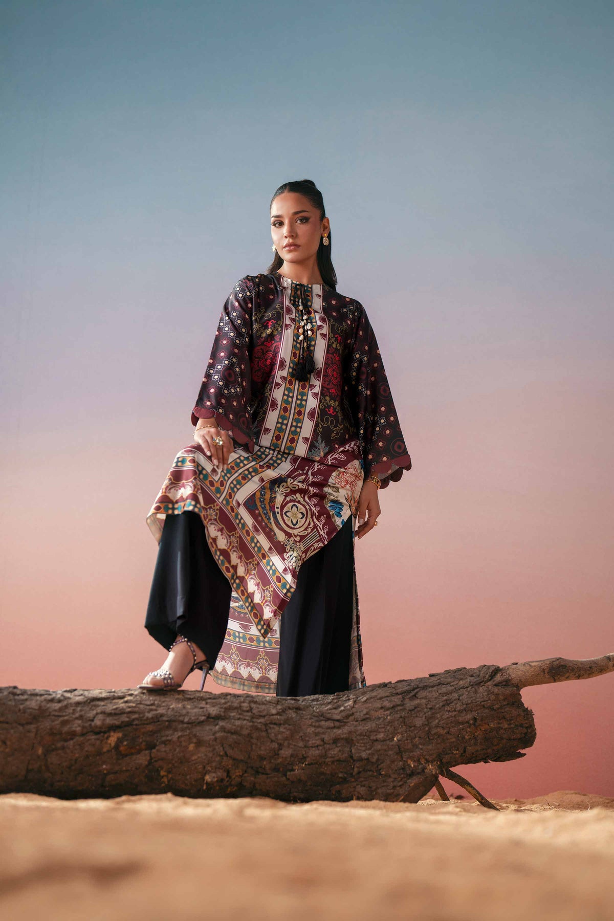 Printed Shirt - PW25-589 for Women - Pret Collection | Nishat | Shop Online