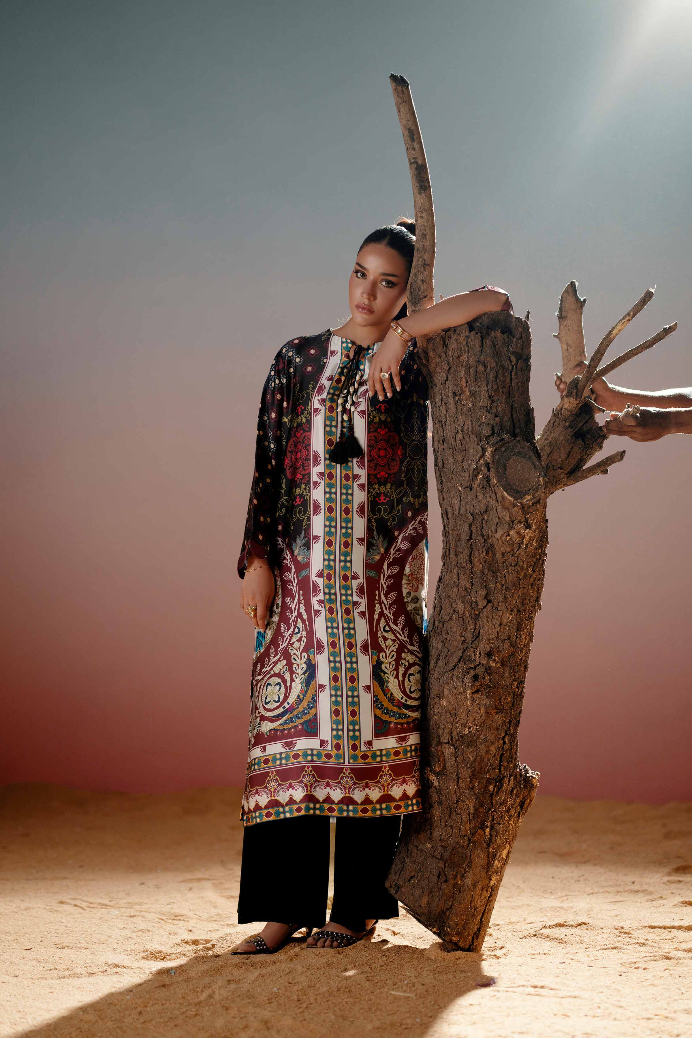 Printed Shirt - PW25-589 for Women - Pret Collection | Nishat | Shop Online