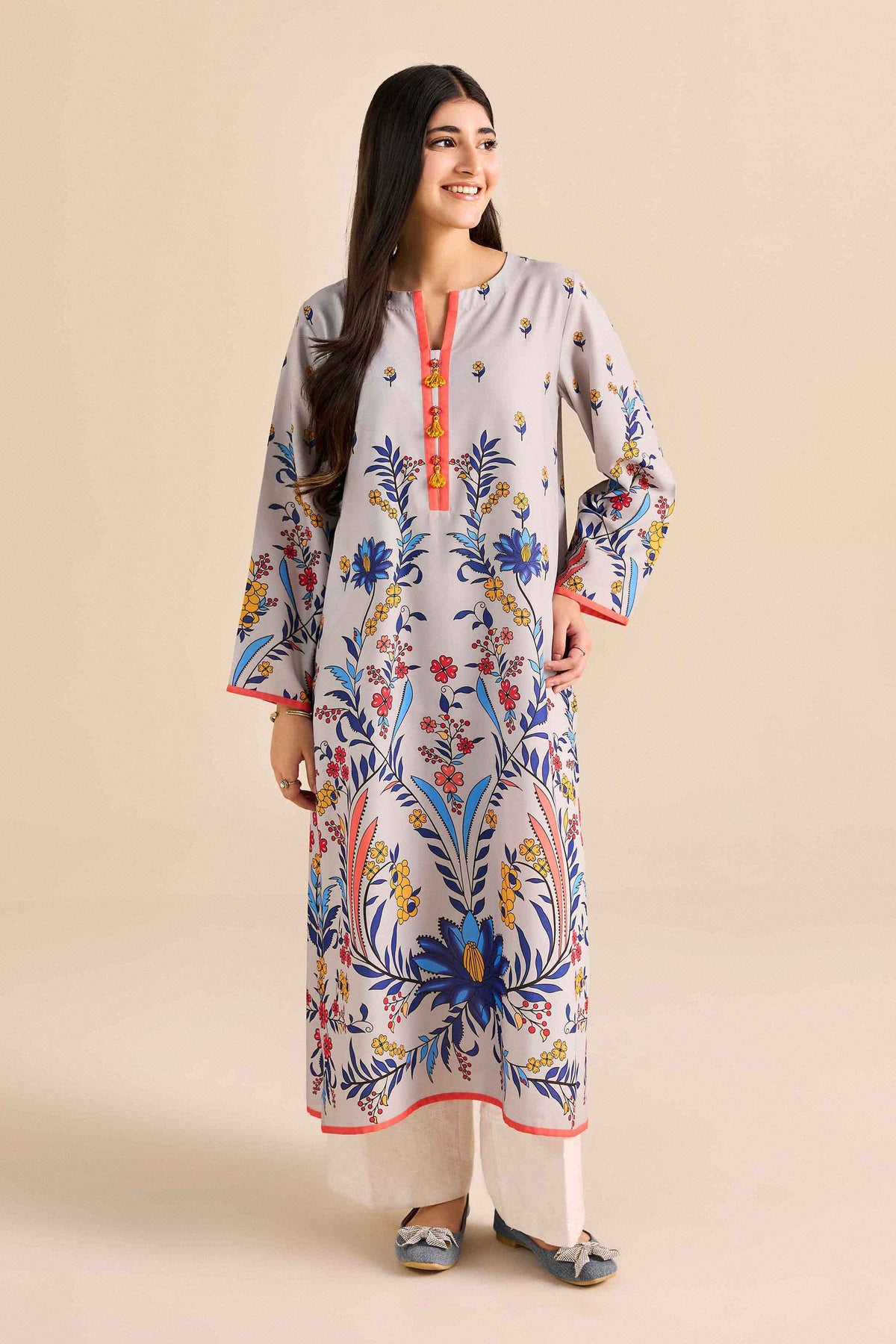 Printed Shirt - PW25-591 for Women - Pret Collection | Nishat | Shop Online