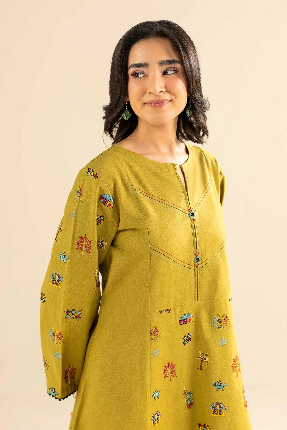 Embroidered Shirt - PW25-592 for Women - Pret Collection | Nishat | Shop Online