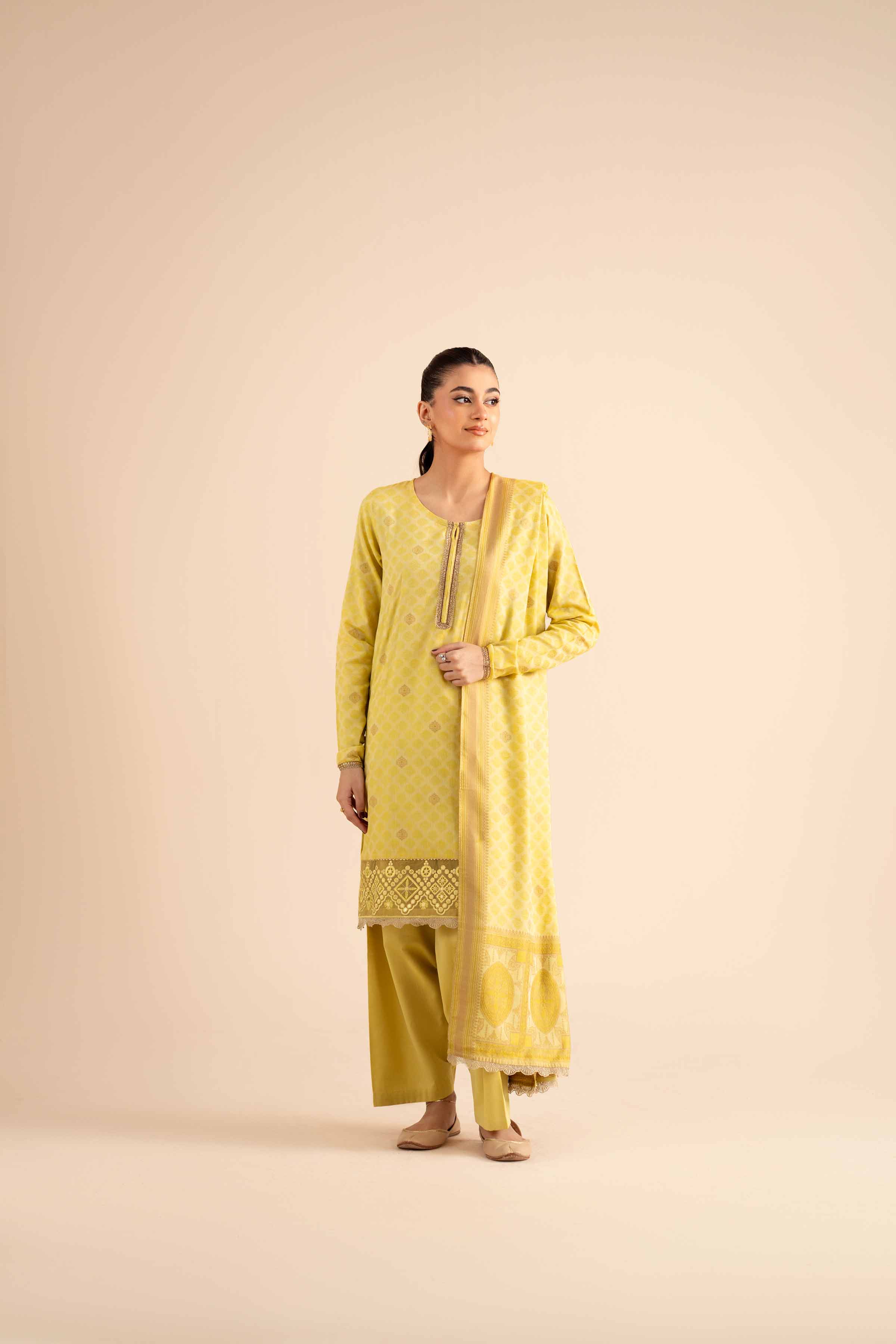 3 Piece - Basic Suit - PW25-593 for Women - Pret Collection | Nishat | Shop Online