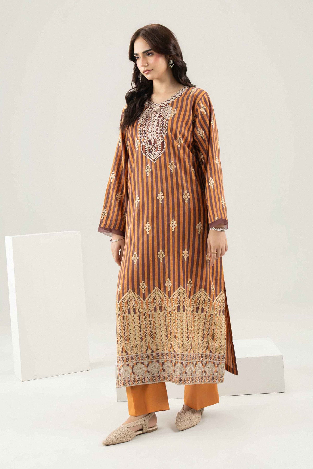 2 Piece - Printed Embroidered Suit - PW25-84 for Women - Pret Collection | Nishat | Shop Online