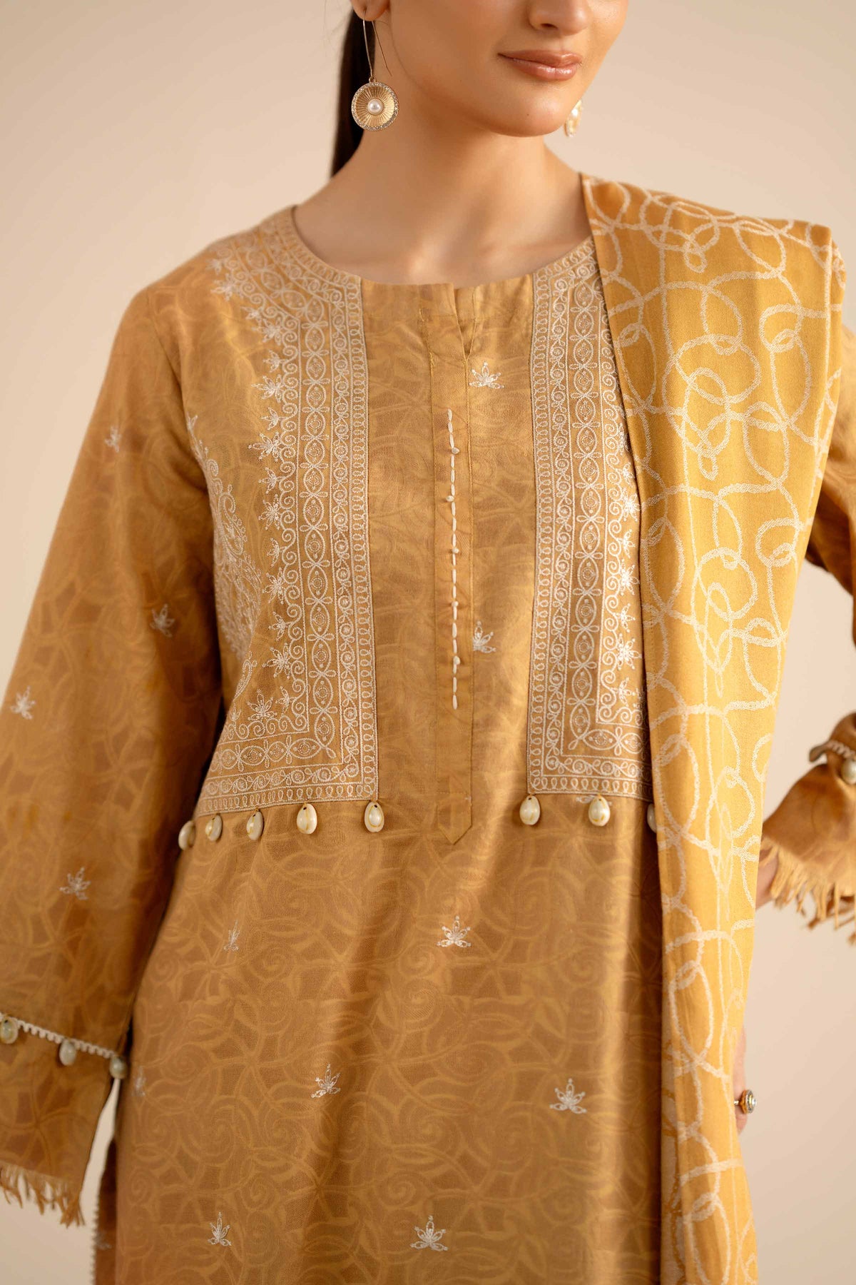 2 Piece - Embroidered Suit - PW25-92 for Women - Pret Collection | Nishat | Shop Online