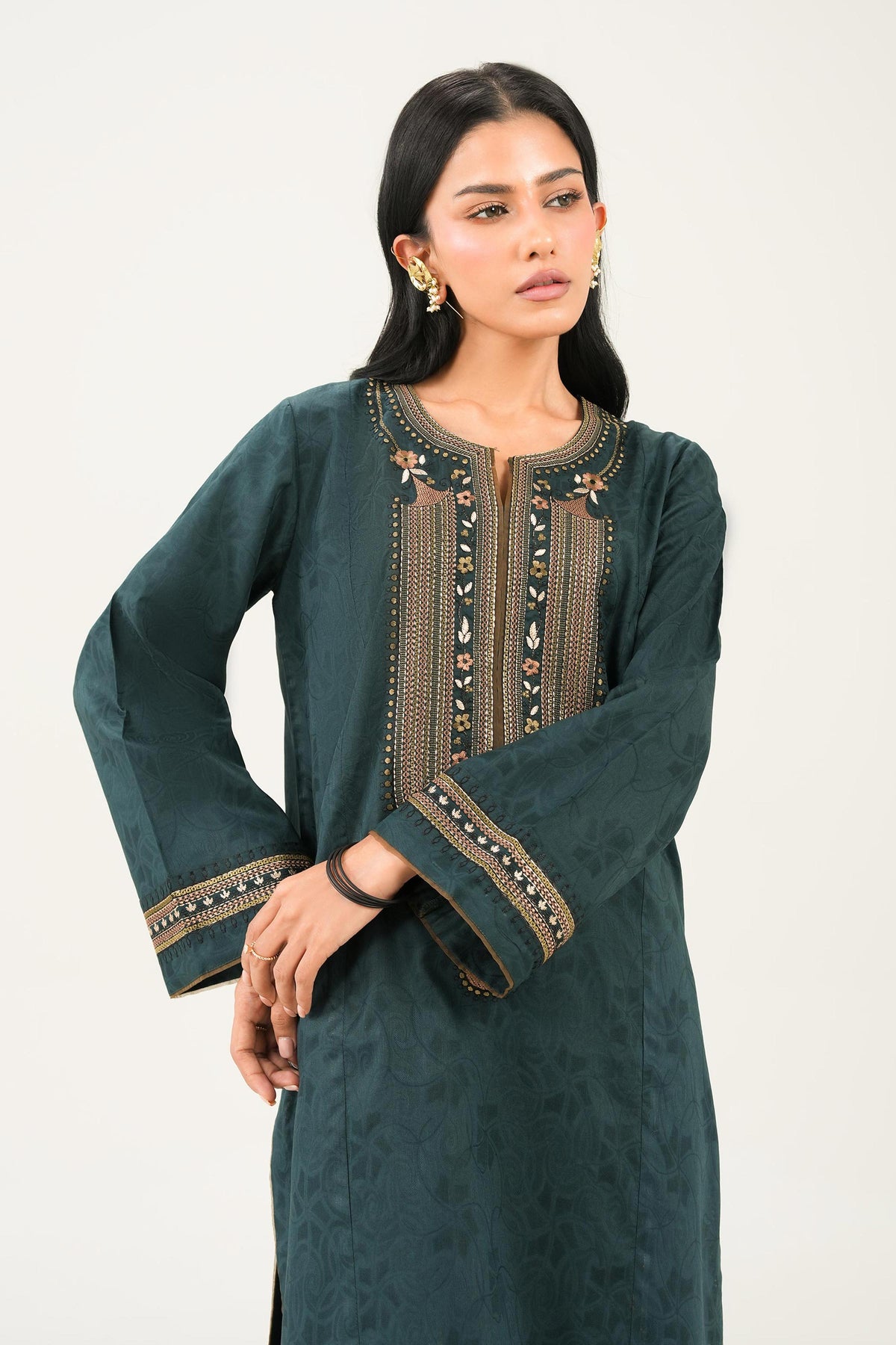 2 Piece - Embroidered Suit - PW25-93 for Women - Pret Collection | Nishat | Shop Online