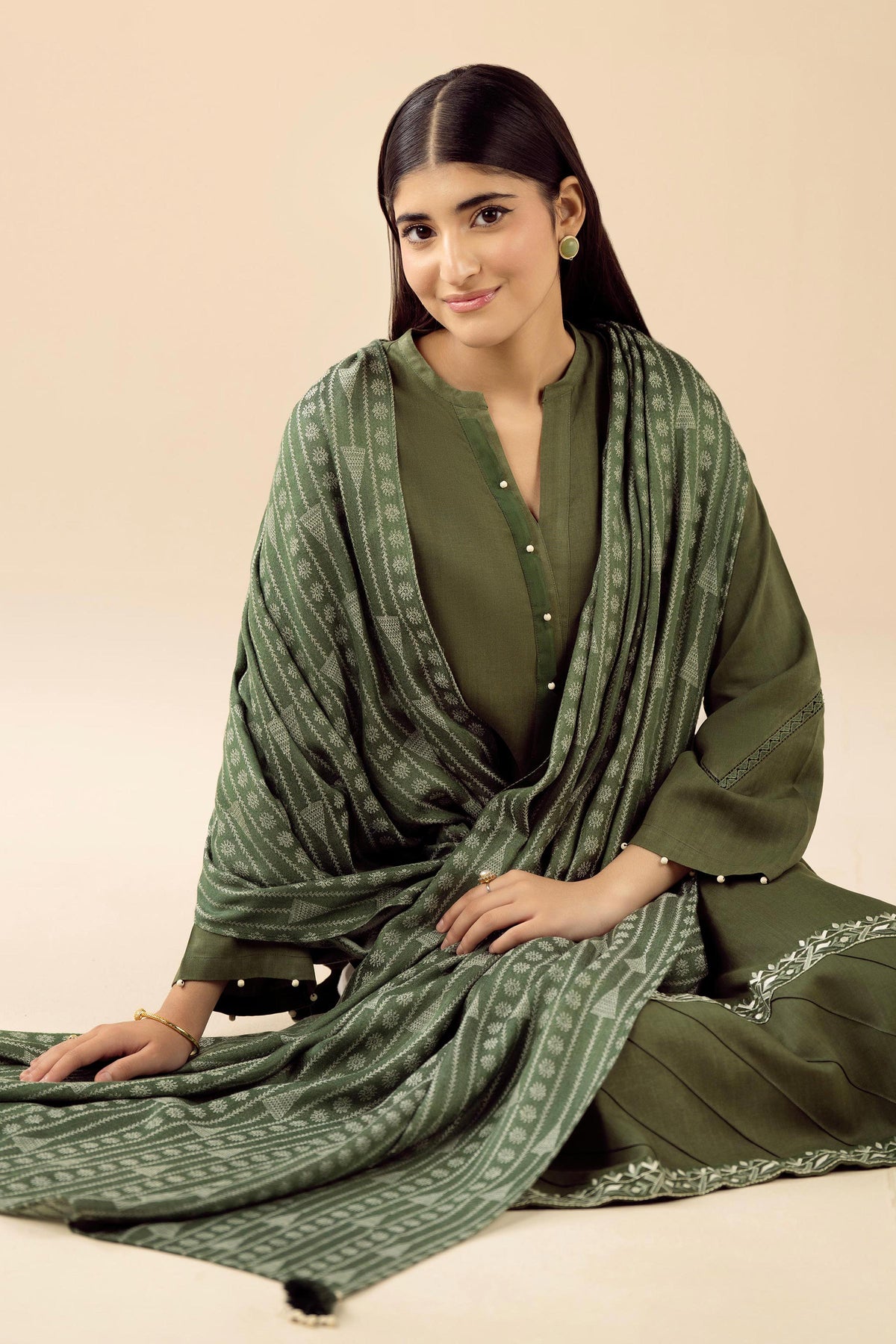 2 Piece - Embroidered Suit - PW25-99 for Women - Pret Collection | Nishat | Shop Online