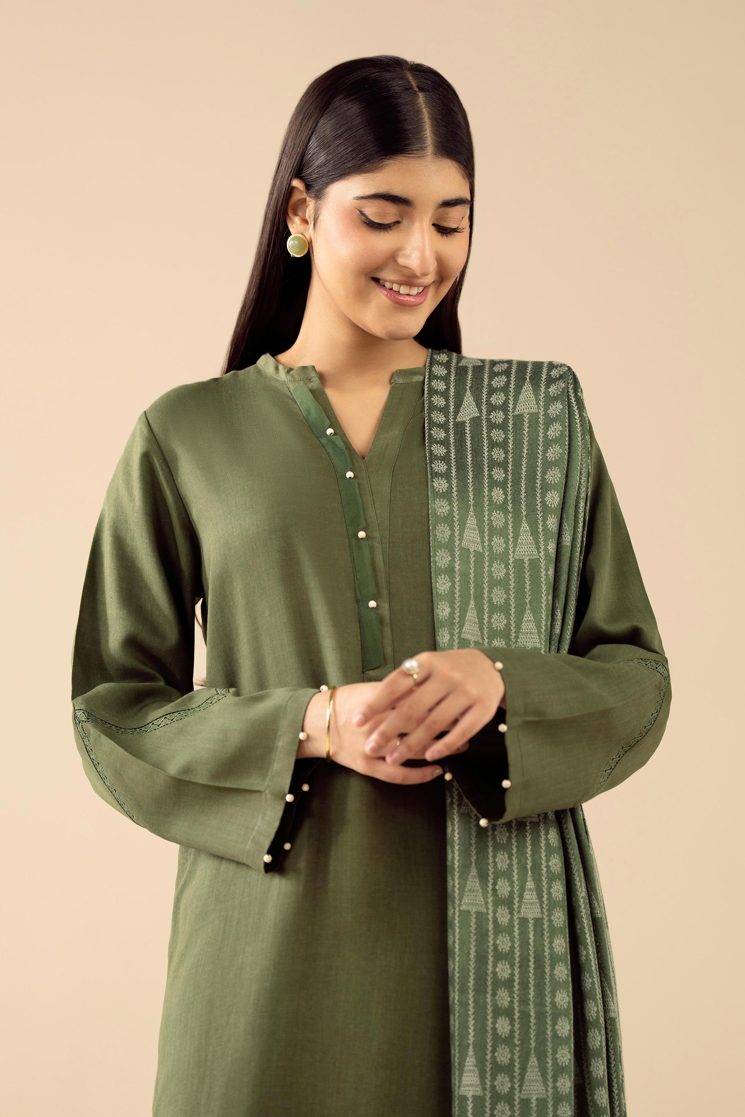 2 Piece - Embroidered Suit - PW25-99 for Women - Pret Collection | Nishat | Shop Online