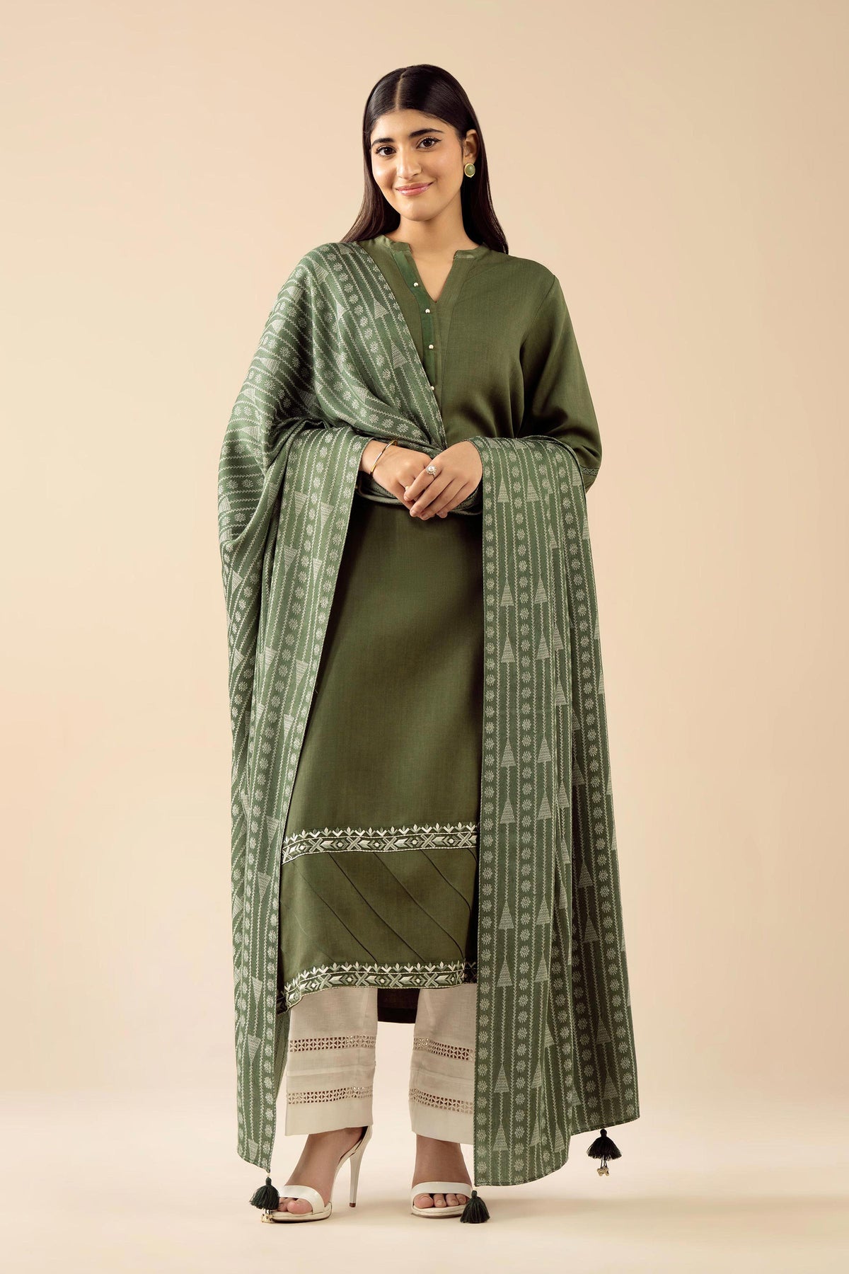 2 Piece - Embroidered Suit - PW25-99 for Women - Pret Collection | Nishat | Shop Online