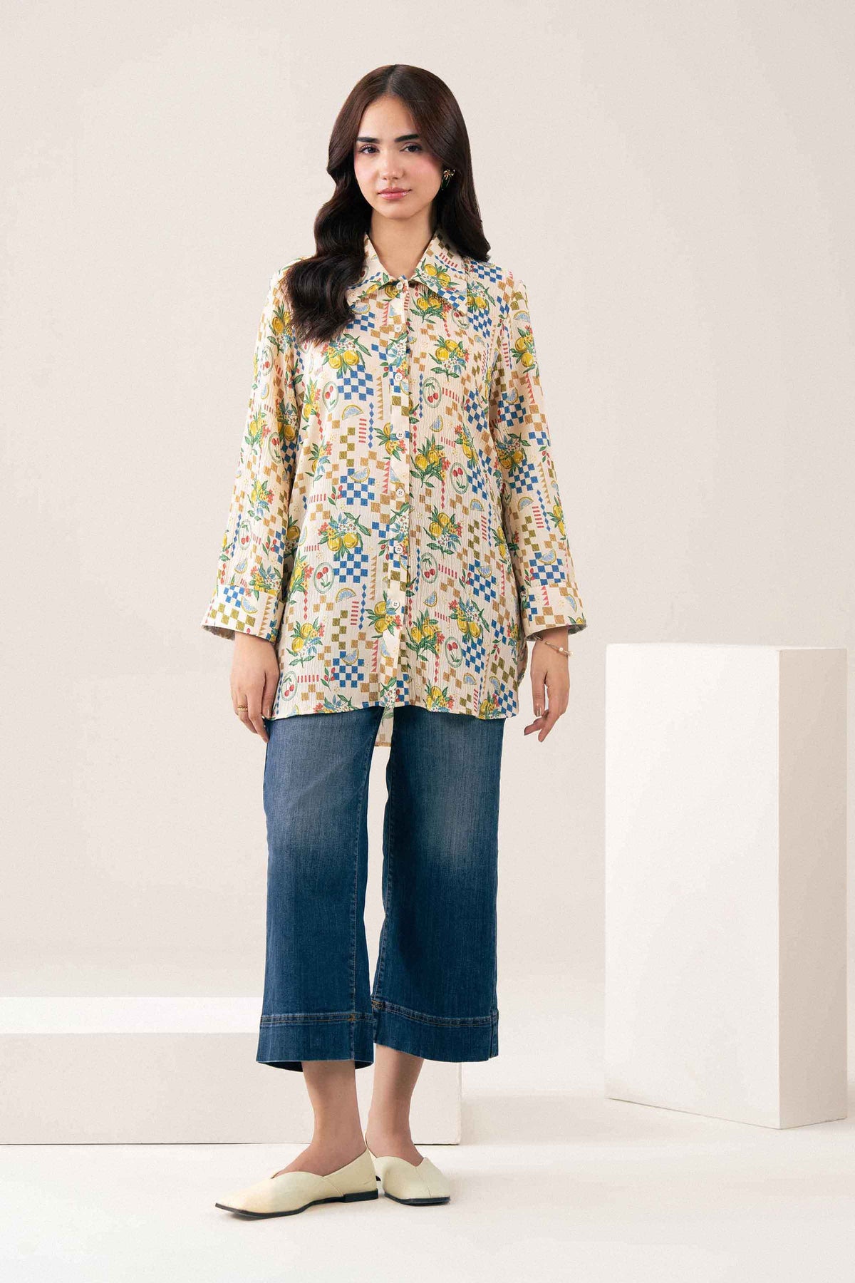 Printed Shirt - ST1J-AURA26WV3-3 for Women - Pret Collection | Nishat | Shop Online