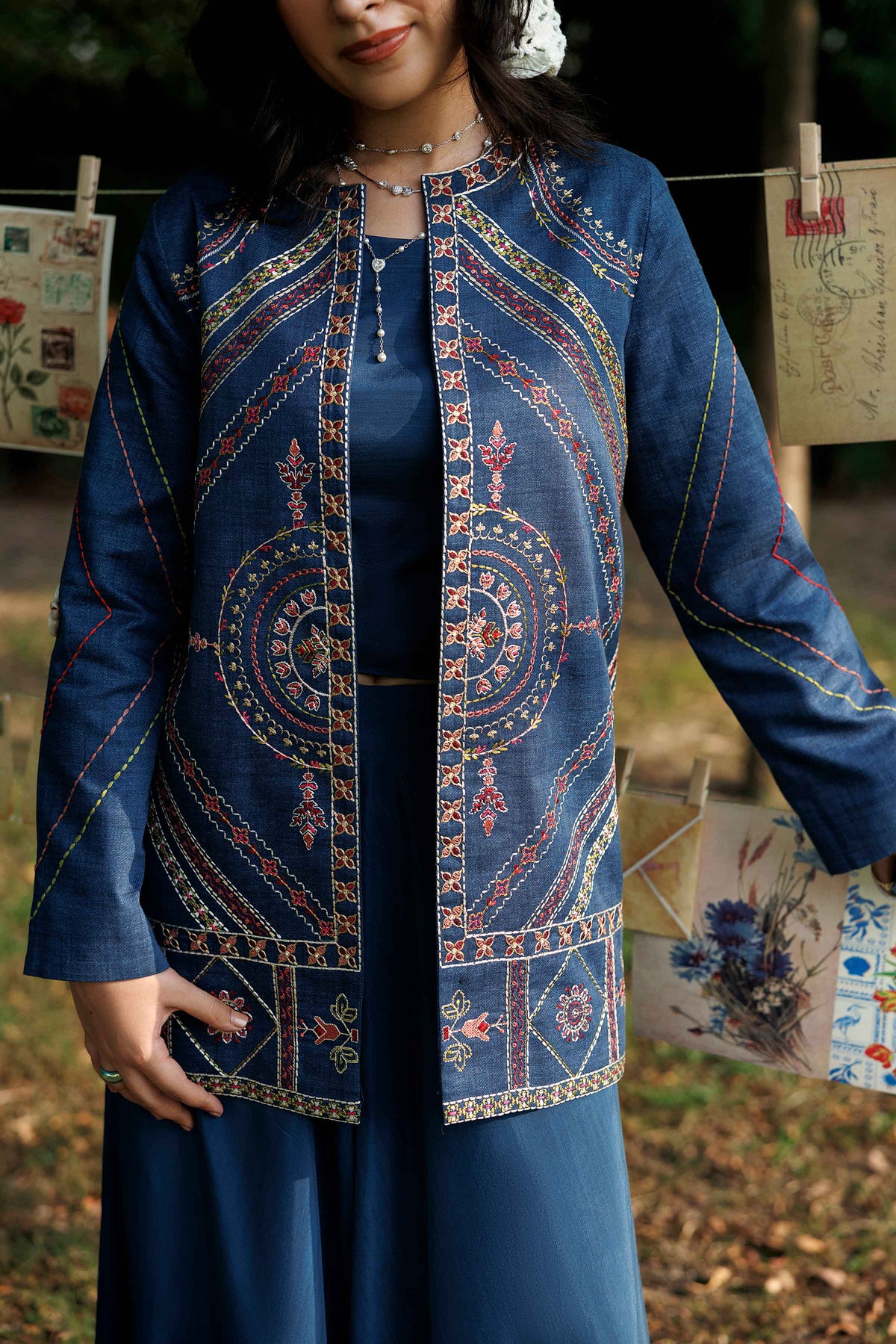 Printed Embroidered Jacket - ST1JE-PRET26WV2-2 for Women - Pret Collection | Nishat | Shop Online