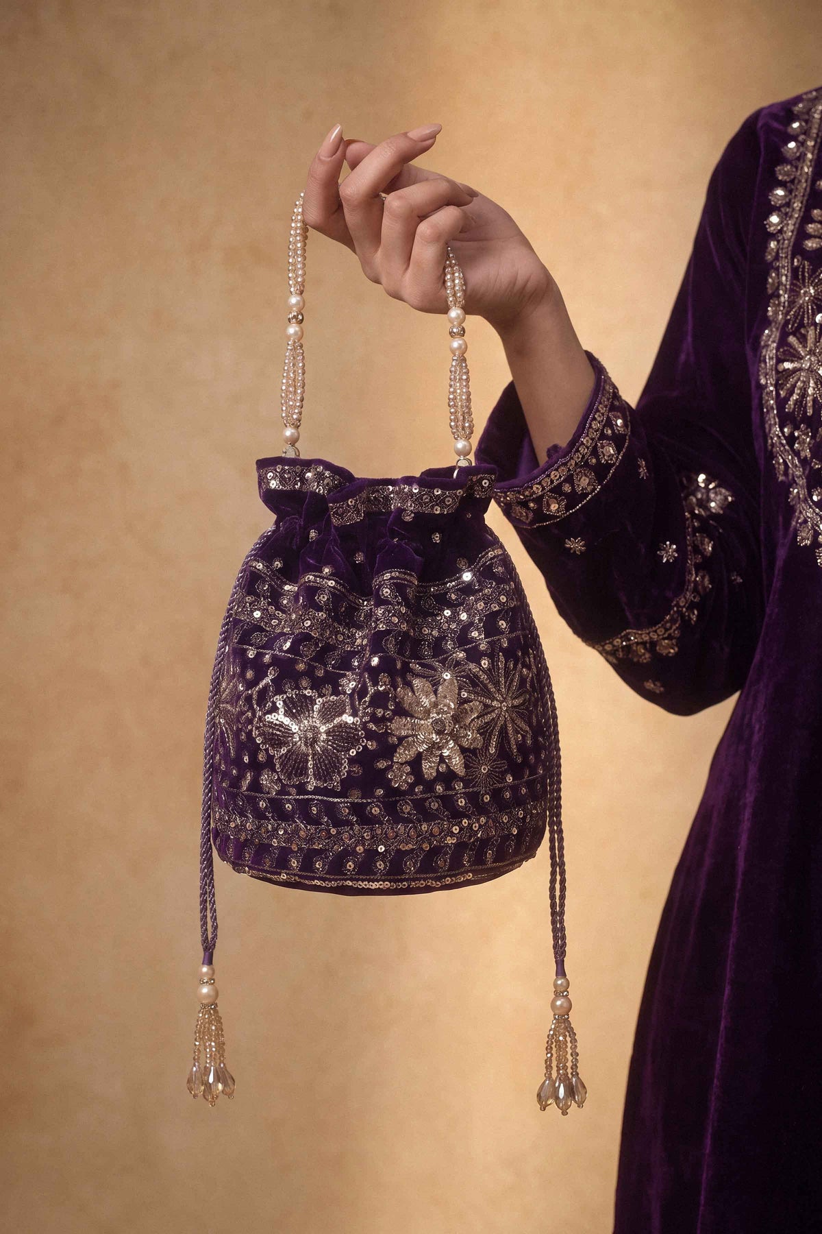 Embroidered Pouch - ST1PE-LUXE26WV1-5 for Women - Pret Collection | Nishat | Shop Online