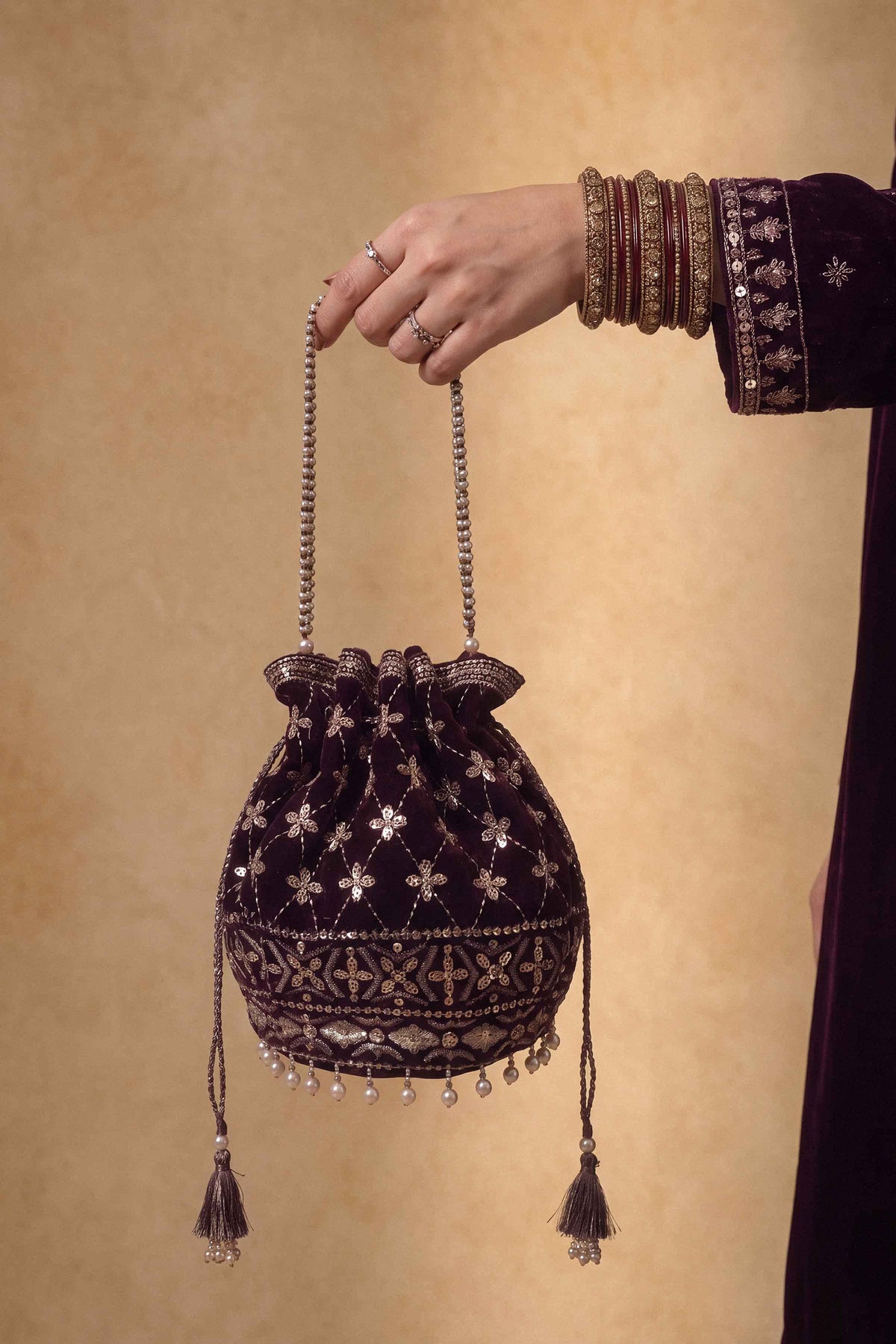 Embroidered Pouch - ST1PE-LUXE26WV2-9 for Women - Pret Collection | Nishat | Shop Online