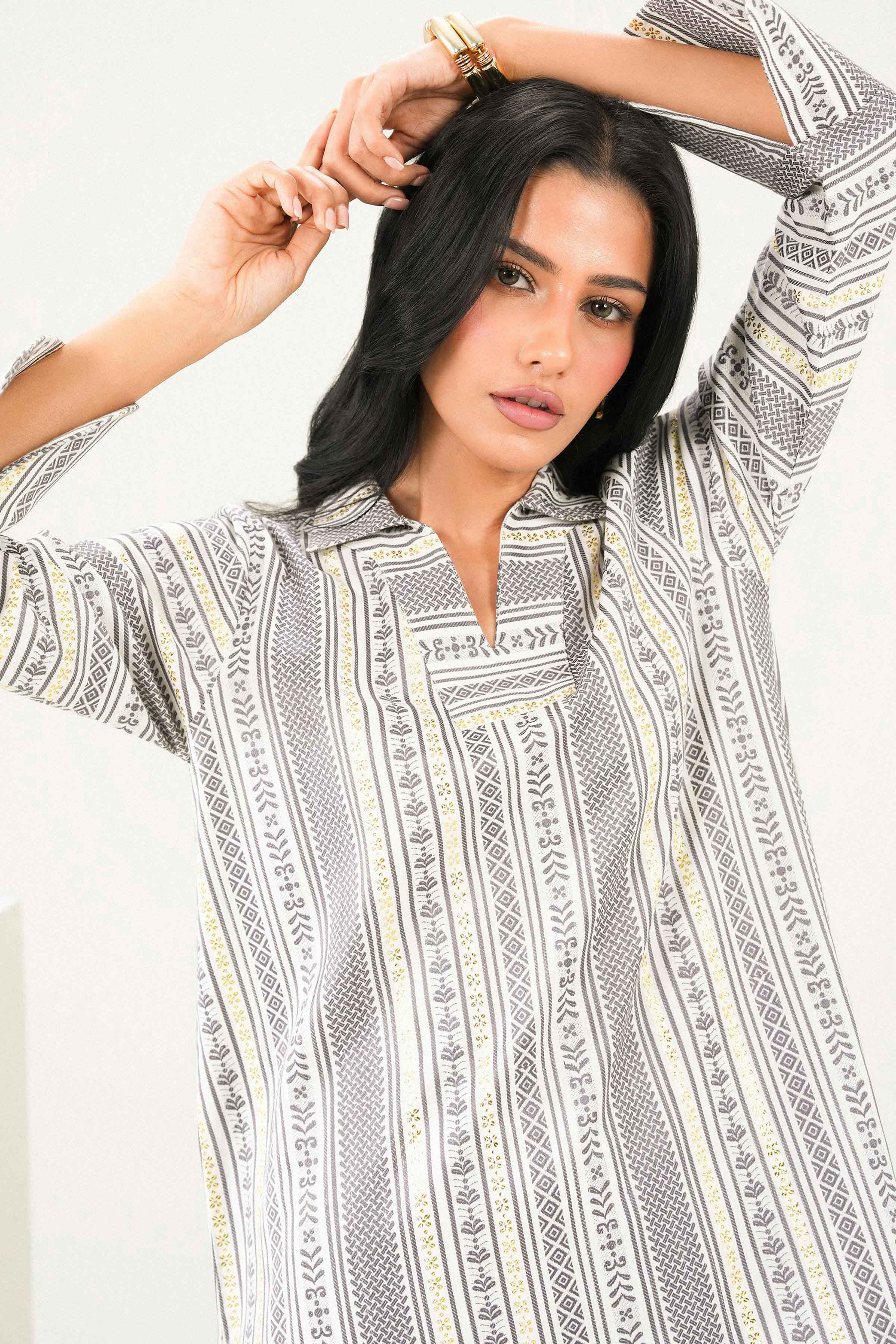 Printed Shirt - ST1S-AURA26WV2-3 for Women - Pret Collection | Nishat | Shop Online