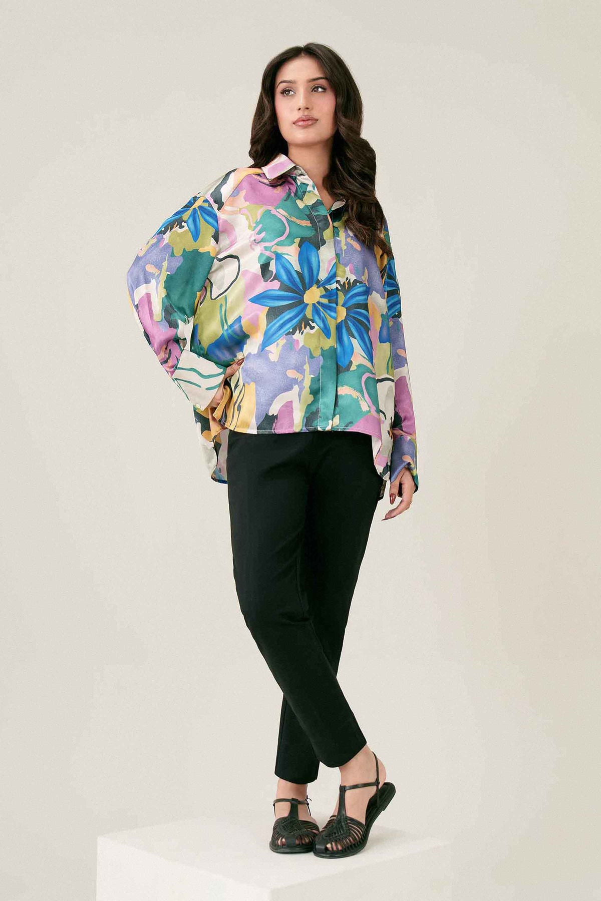 Printed Shirt - ST1SE-AURA26WV2-1 for Women - Pret Collection | Nishat | Shop Online