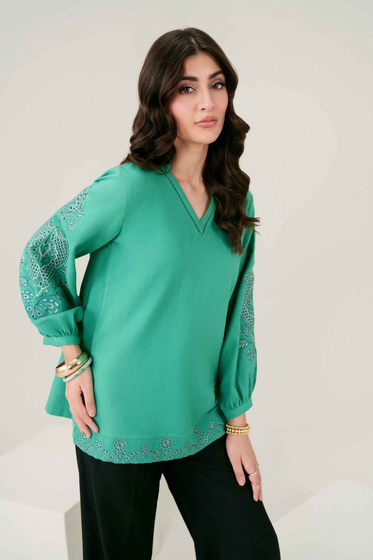 Embroidered Tunic - ST1SE-AURA26WV3-7 for Women - Pret Collection | Nishat | Shop Online