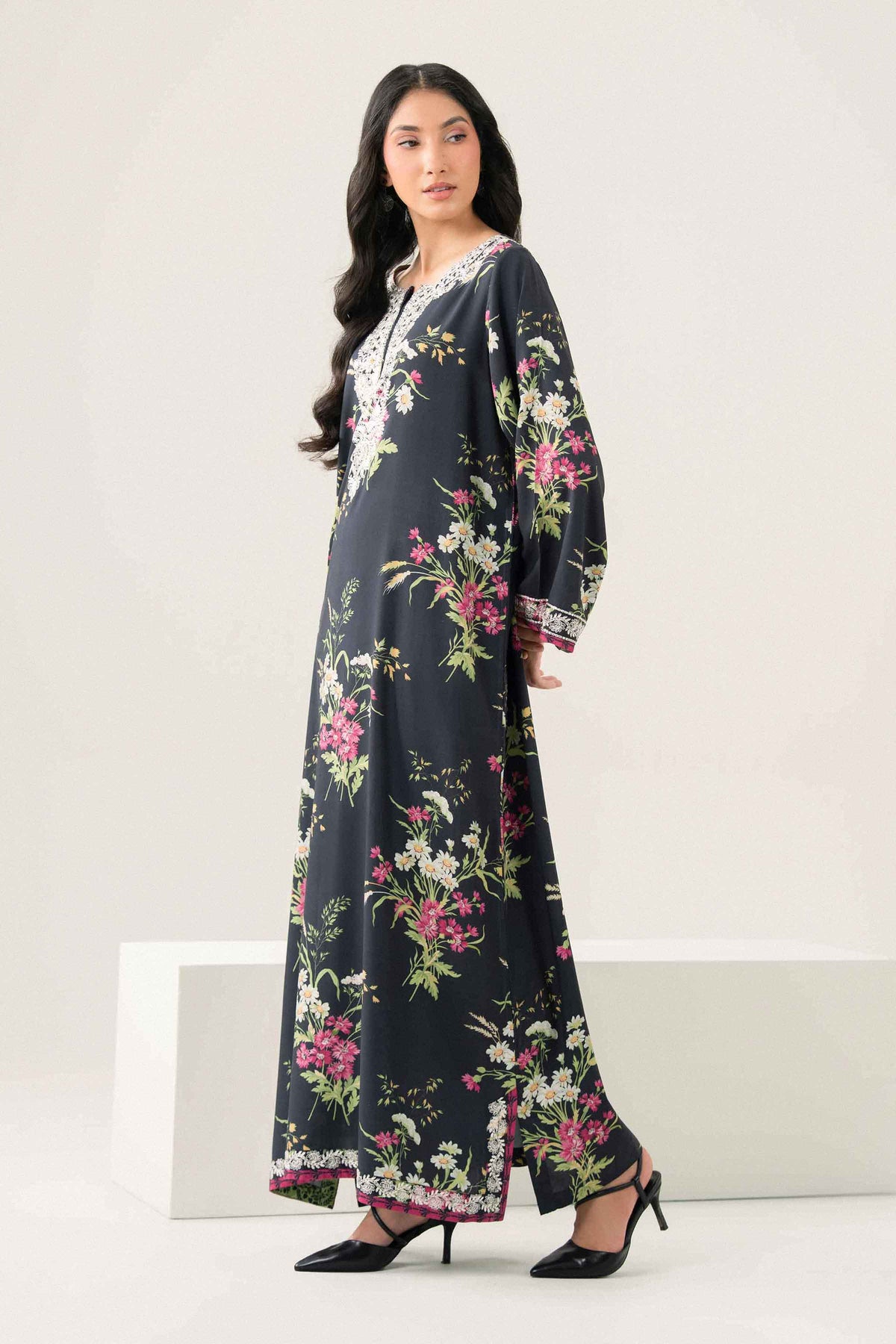Printed Embroidered Jalabiya - ST1SE-JALA26WV3-7