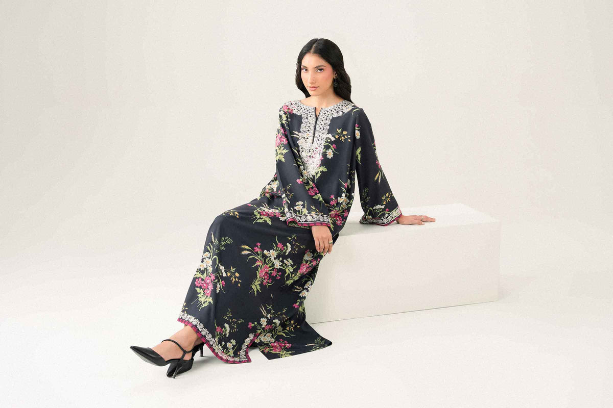 Printed Embroidered Jalabiya - ST1SE-JALA26WV3-7
