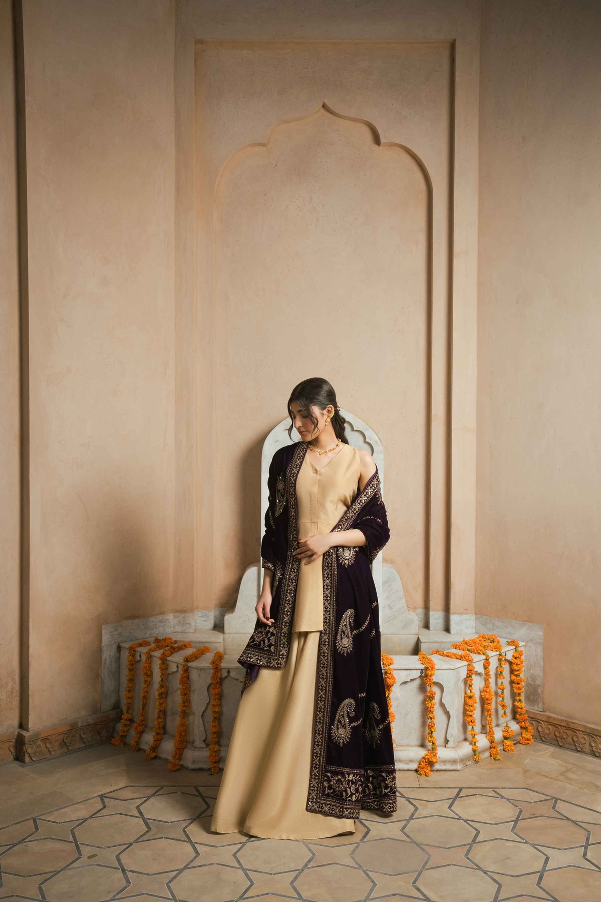Embroidered Shawl - ST1SE-LUXE26WV1-7 for Women - Pret Collection | Nishat | Shop Online