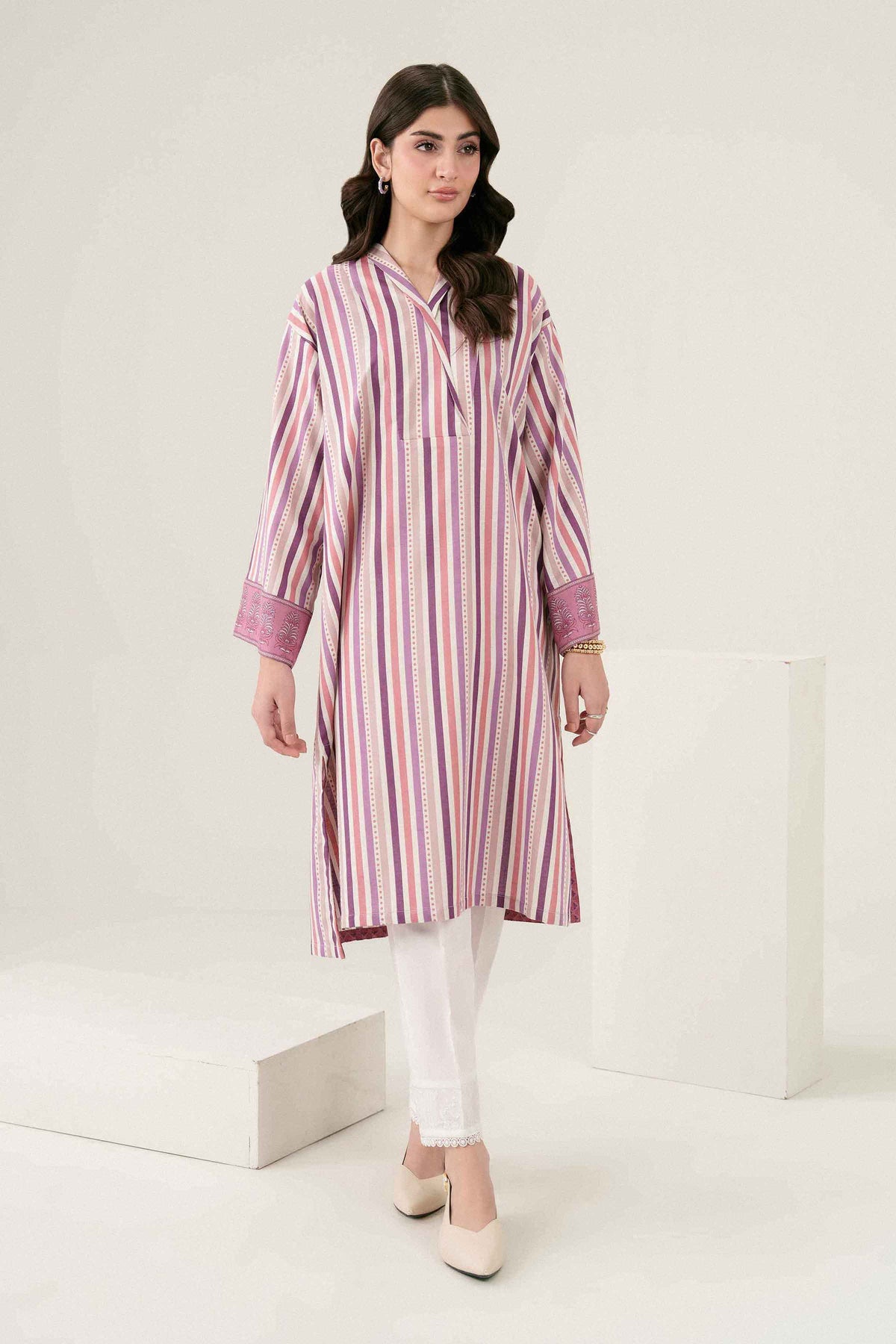 Printed Shirt - ST1SE-PRET26WV1-7 for Women - Pret Collection | Nishat | Shop Online