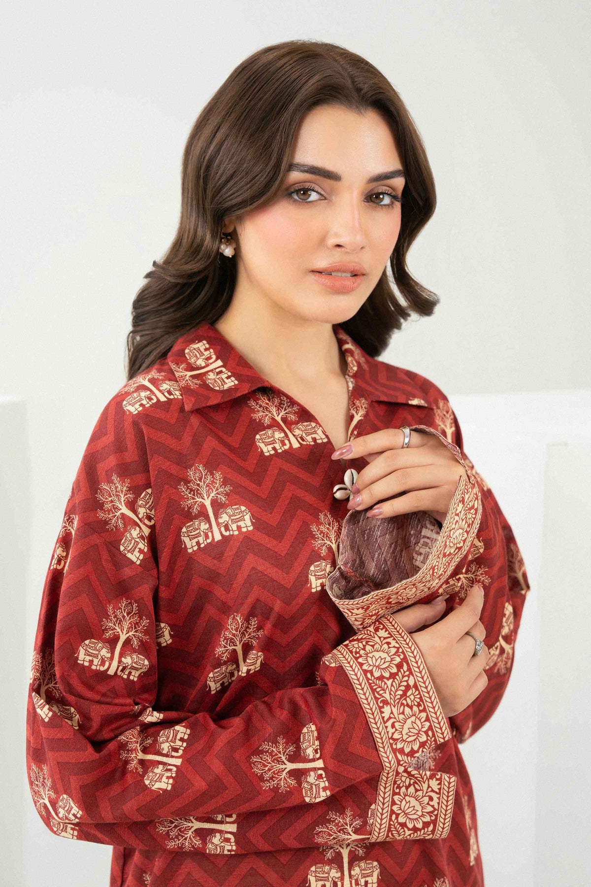 Printed Shirt - ST1SE-PRET26WV2-1 for Women - Pret Collection | Nishat | Shop Online