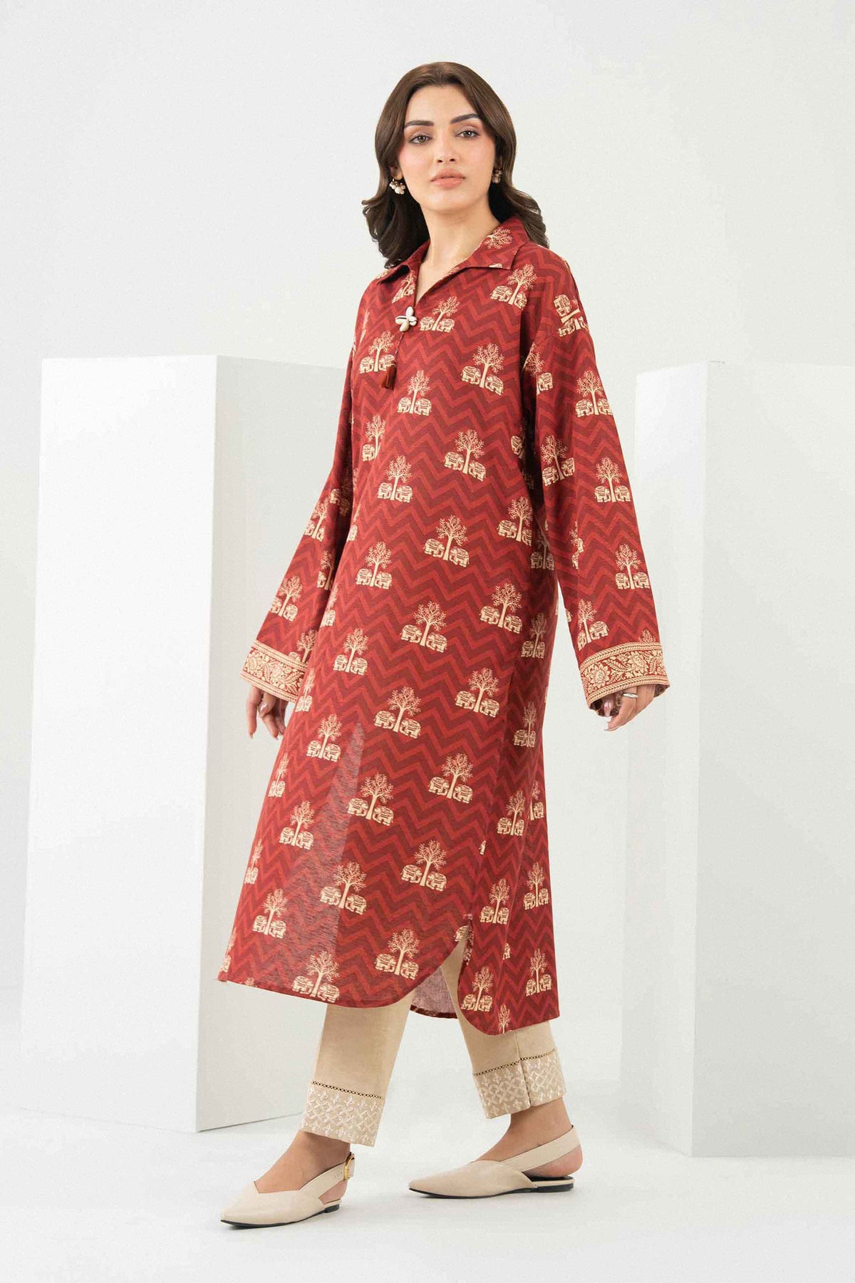 Printed Shirt - ST1SE-PRET26WV2-1 for Women - Pret Collection | Nishat | Shop Online